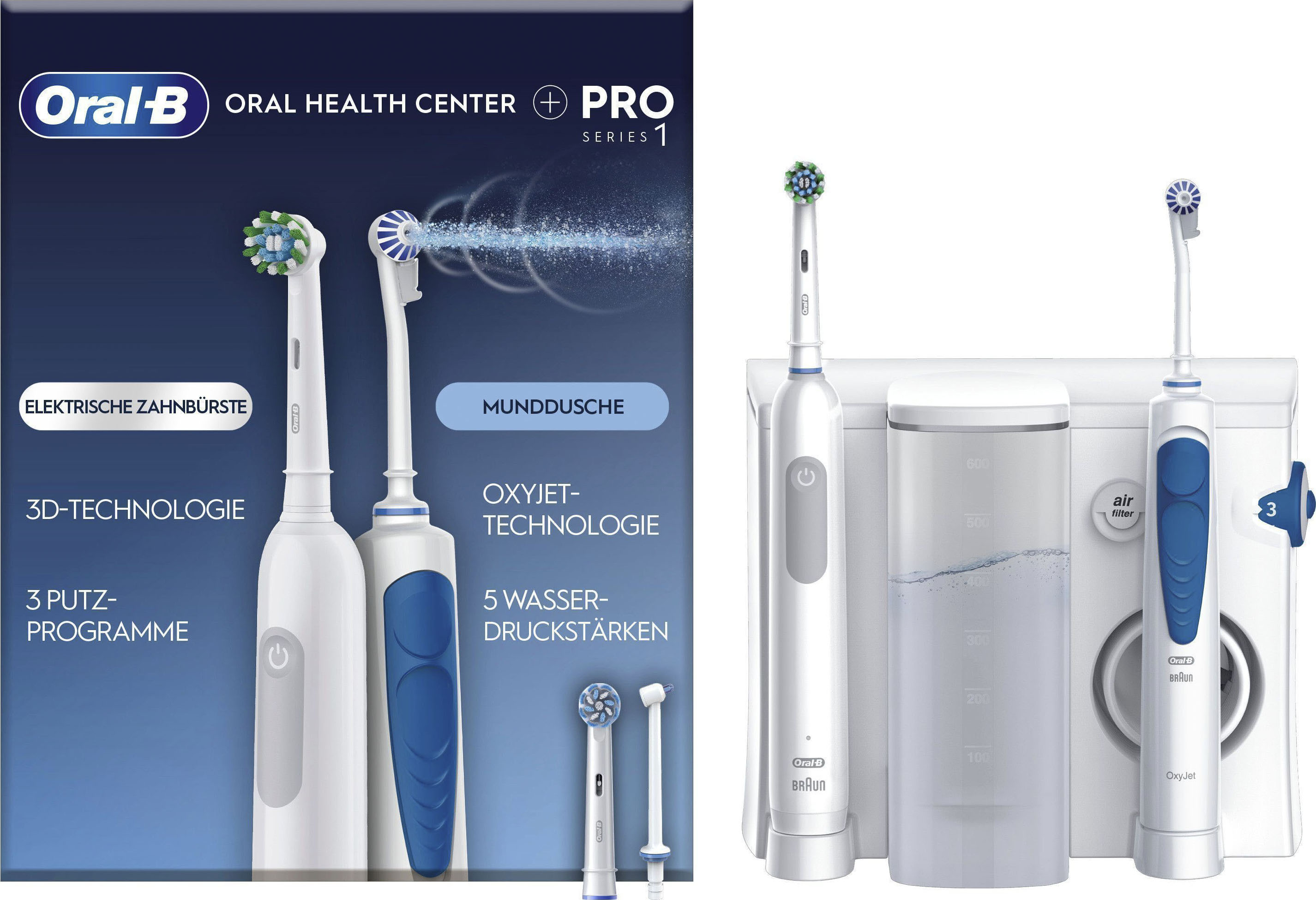 Munddusche »Oral Health Center«, mit PRO Series 1 elektrische Zahnbürste