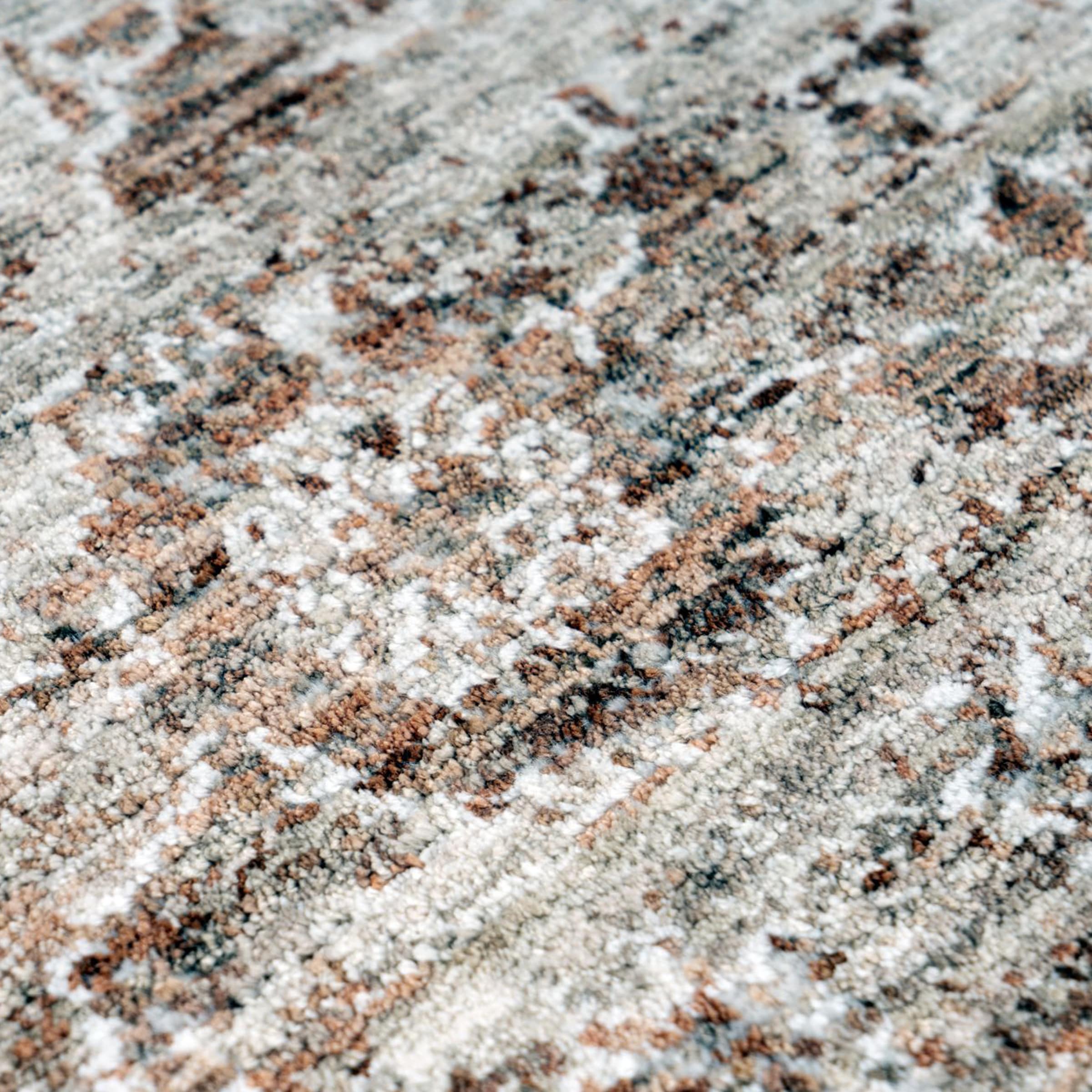 Kayoom Teppich »Amora 263« rechteckig 13 mm Höhe Kurzflor, Vintage, Hoch Tief Struktur, Wohnzimmer