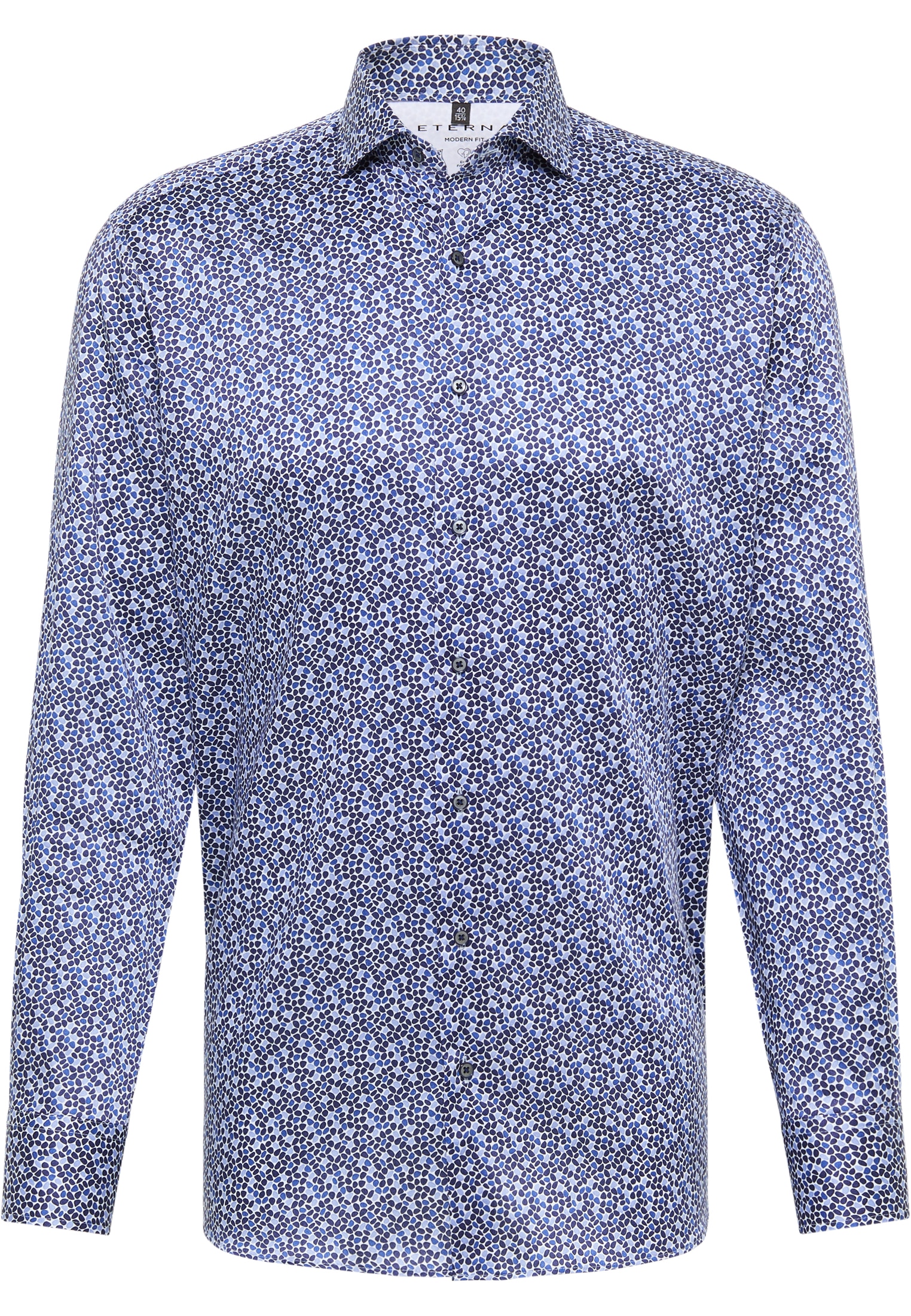 Eterna Langarmhemd »MODERN FIT« EASY IRON (bügelleicht)