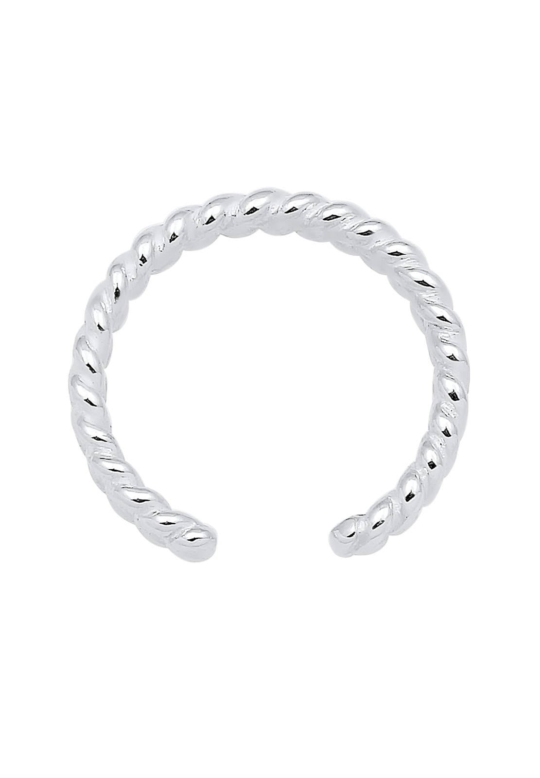 Elli Schmuckset »Ring Zehenring Geflochten Geo Sommer Strand 925 Silber«