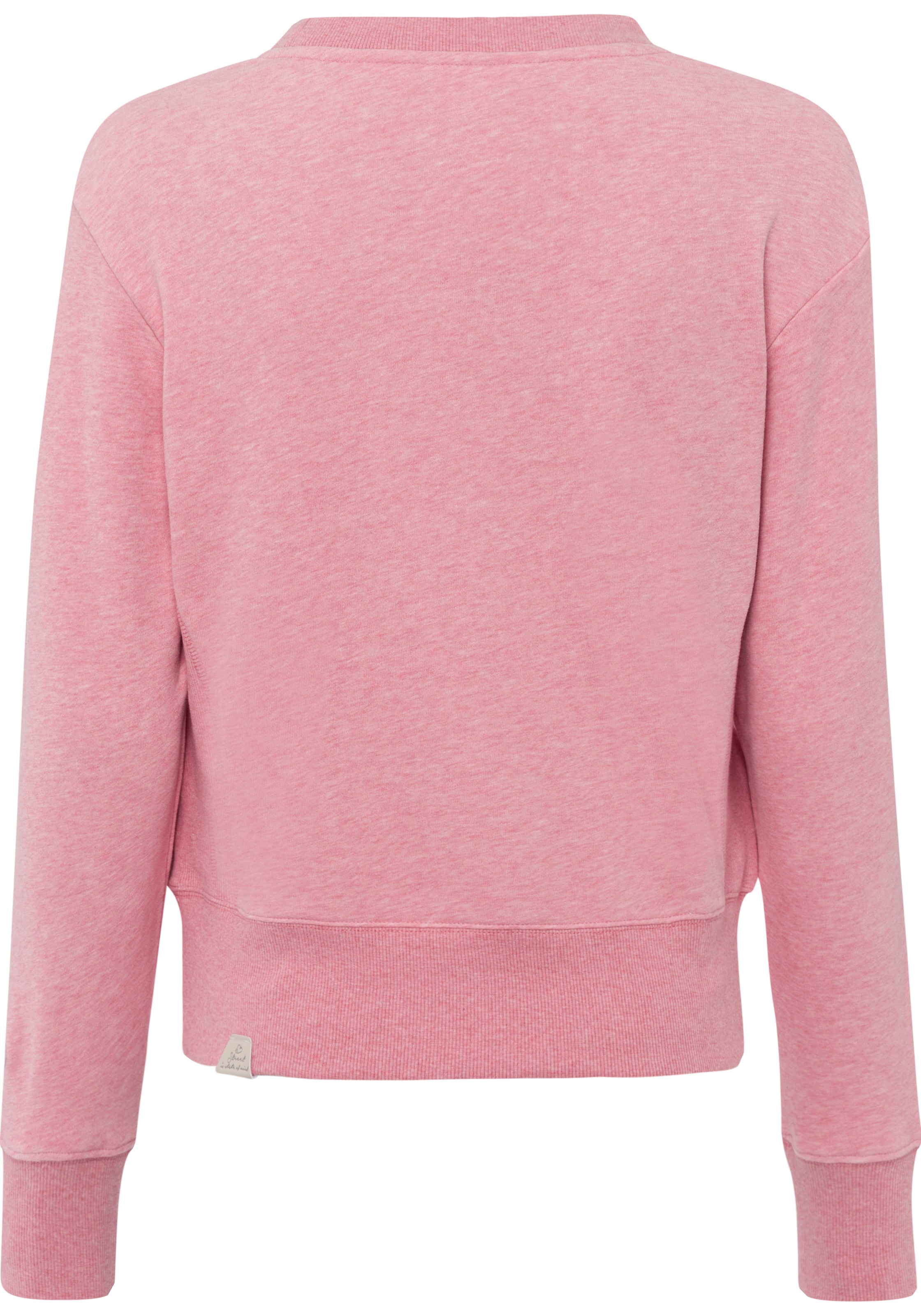 Ragwear Sweater »AZALLEA«, Crewneck natürlicher in im Zierknopf-Besatz Online Holz-Optik Shop OTTO mit kaufen