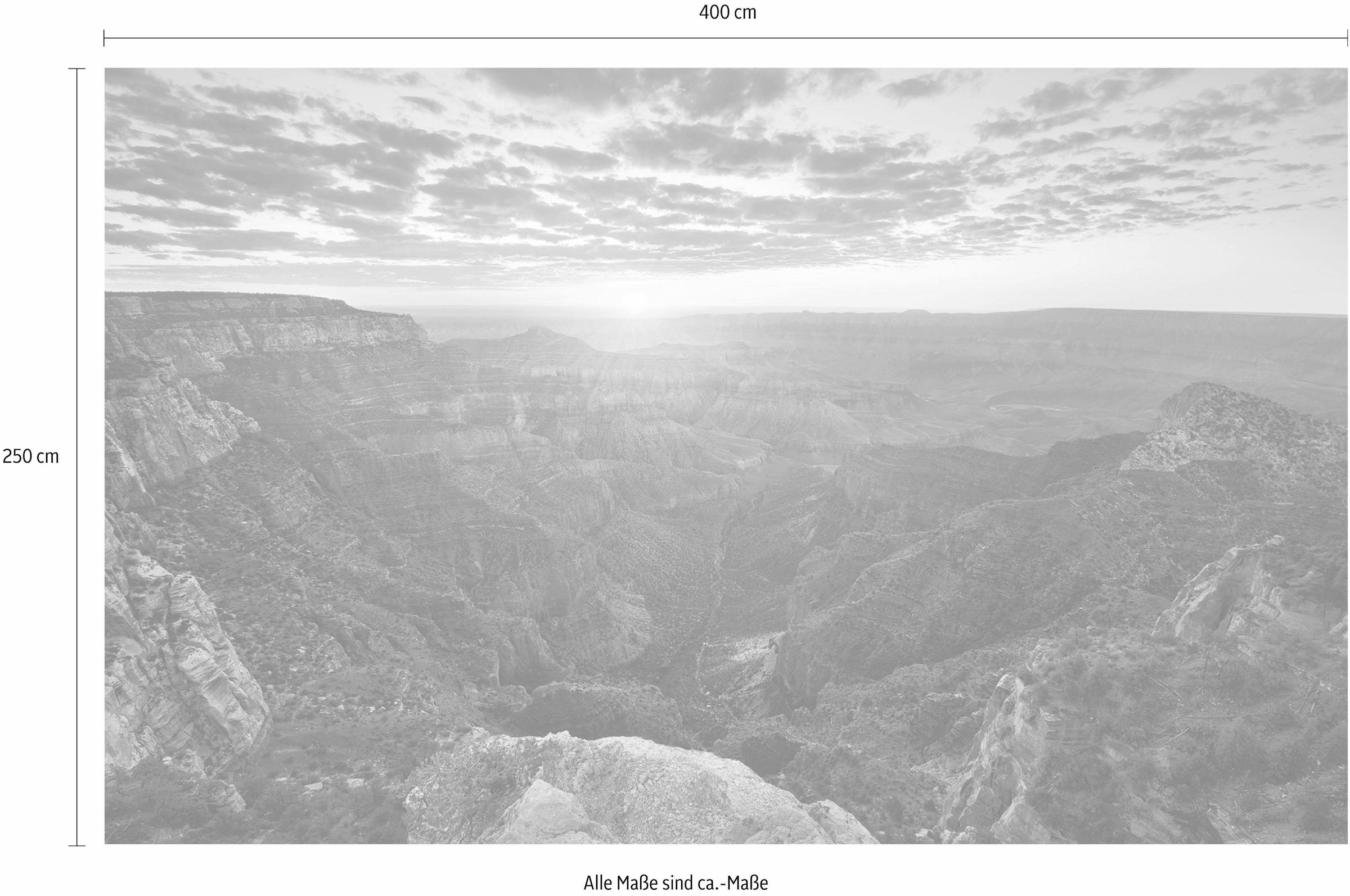 Komar Vliestapete »Digitaldruck Vlies - The Canyon - Größe 400 x 250 cm«, bedruckt, Wohnzimmer, Schlafzimmer