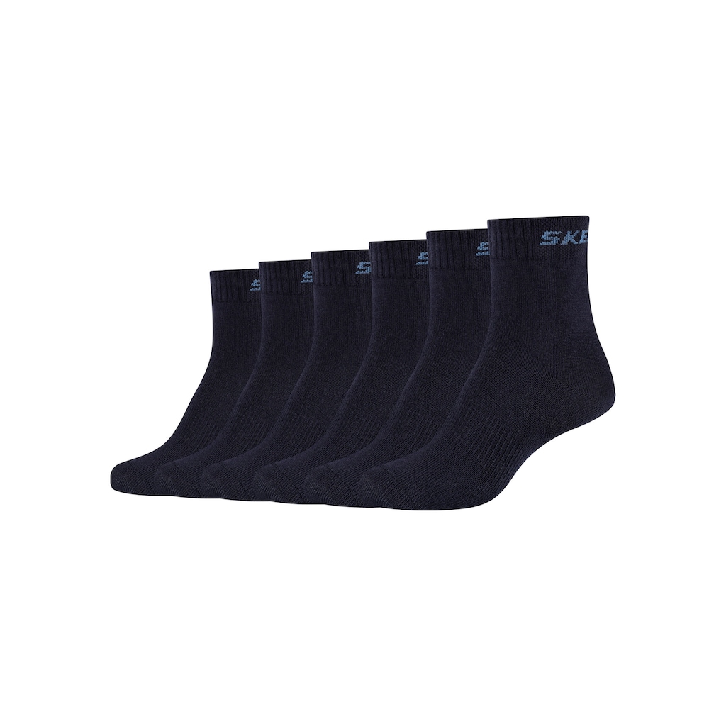 Skechers Socken, (Packung, 6 Paar), Mittelfußunterstützung gibt Stabilität