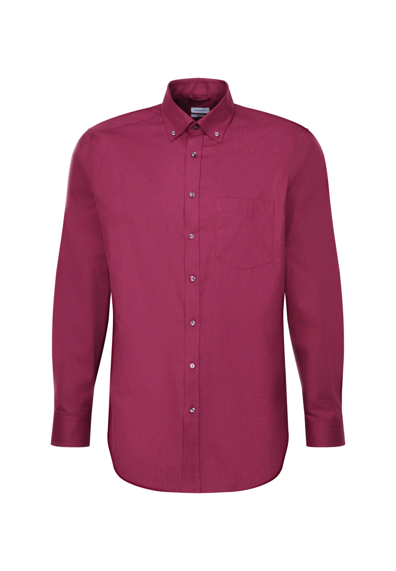 seidensticker Businesshemd »Regular«, Regular Langarm Button-Down-Kragen Uni