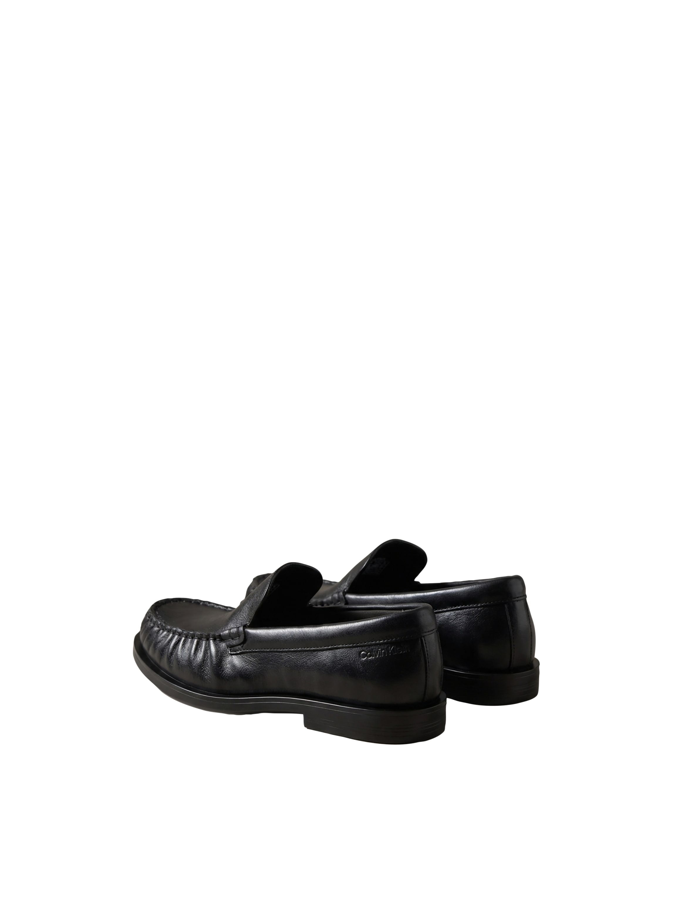 Calvin Klein Loafer »ROUND ESSENTIAL LOAFER LTH«  Slipper, Schlupfschuh mit gepolstertem Schaftrand