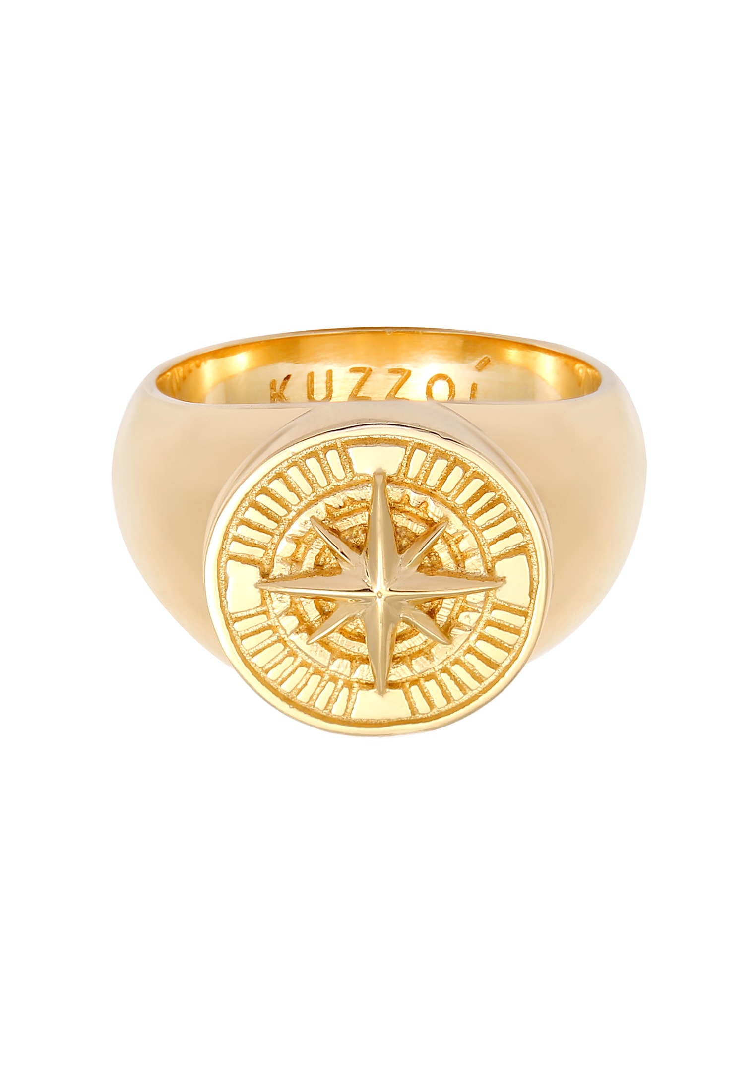 Kuzzoi Siegelring »Ring Herren Siegelring Kompass 925 Silber«