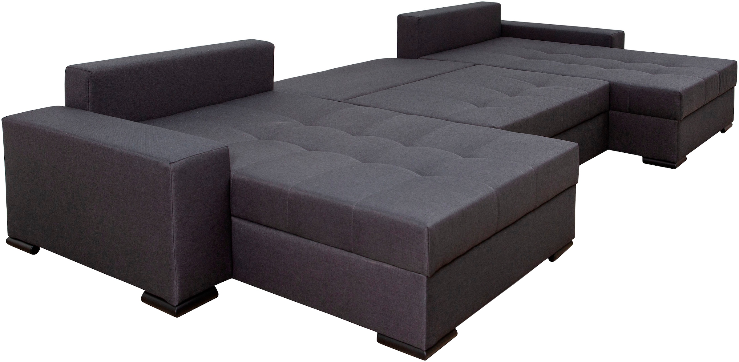 COLLECTION AB Wohnlandschaft »XXXL-Josy Relax U-Form Breite 352 cm, mit 2 gleich großen Recamieren«, inkl. Bettfunktion, Bettkasten, mit 4 Rückenkissen in zwei Größen