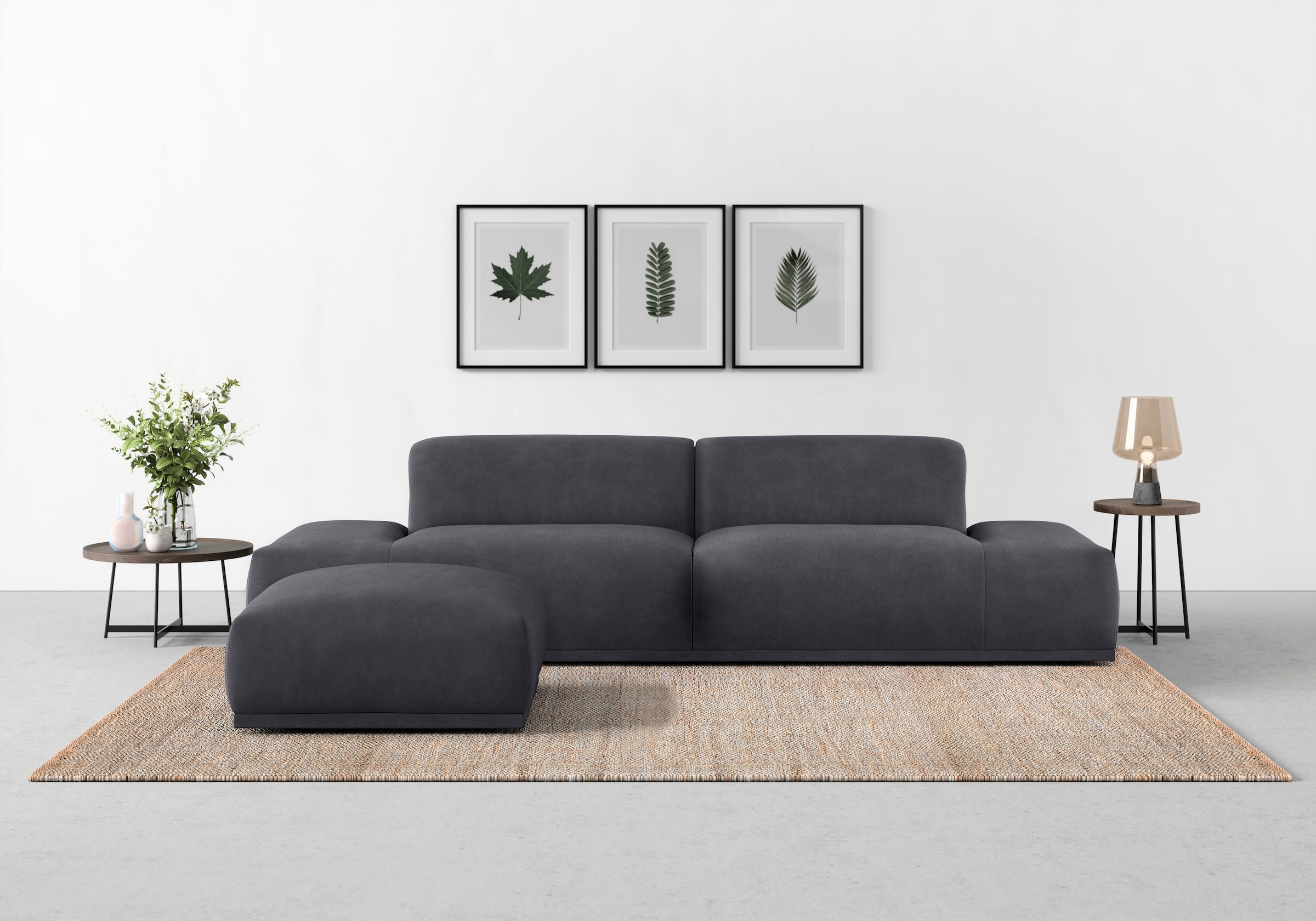 TRENDMANUFAKTUR Big-Sofa »Braga, toller Sitzkomfort, Designsofa« in moderner Optik, mit hochwertigem Kaltschaum