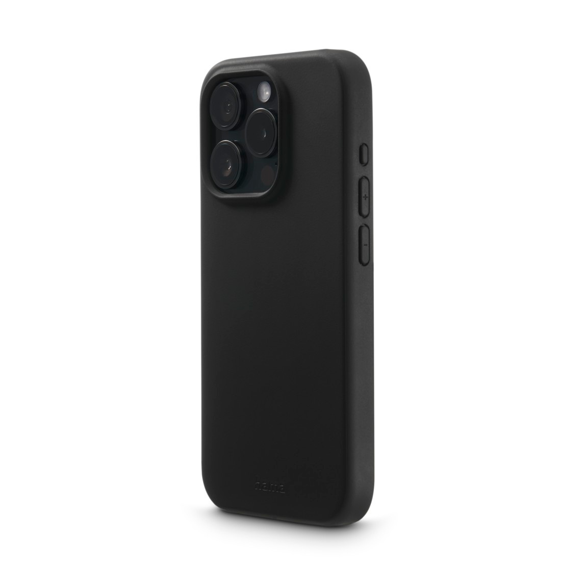 Hama Handyhülle »Handyhülle MagCase "Fantastic Feel" für Apple iPhone 15 Pro, Schwarz«, Apple iPhone 15 Pro, Kratzschutz und bezogene Seitentasten