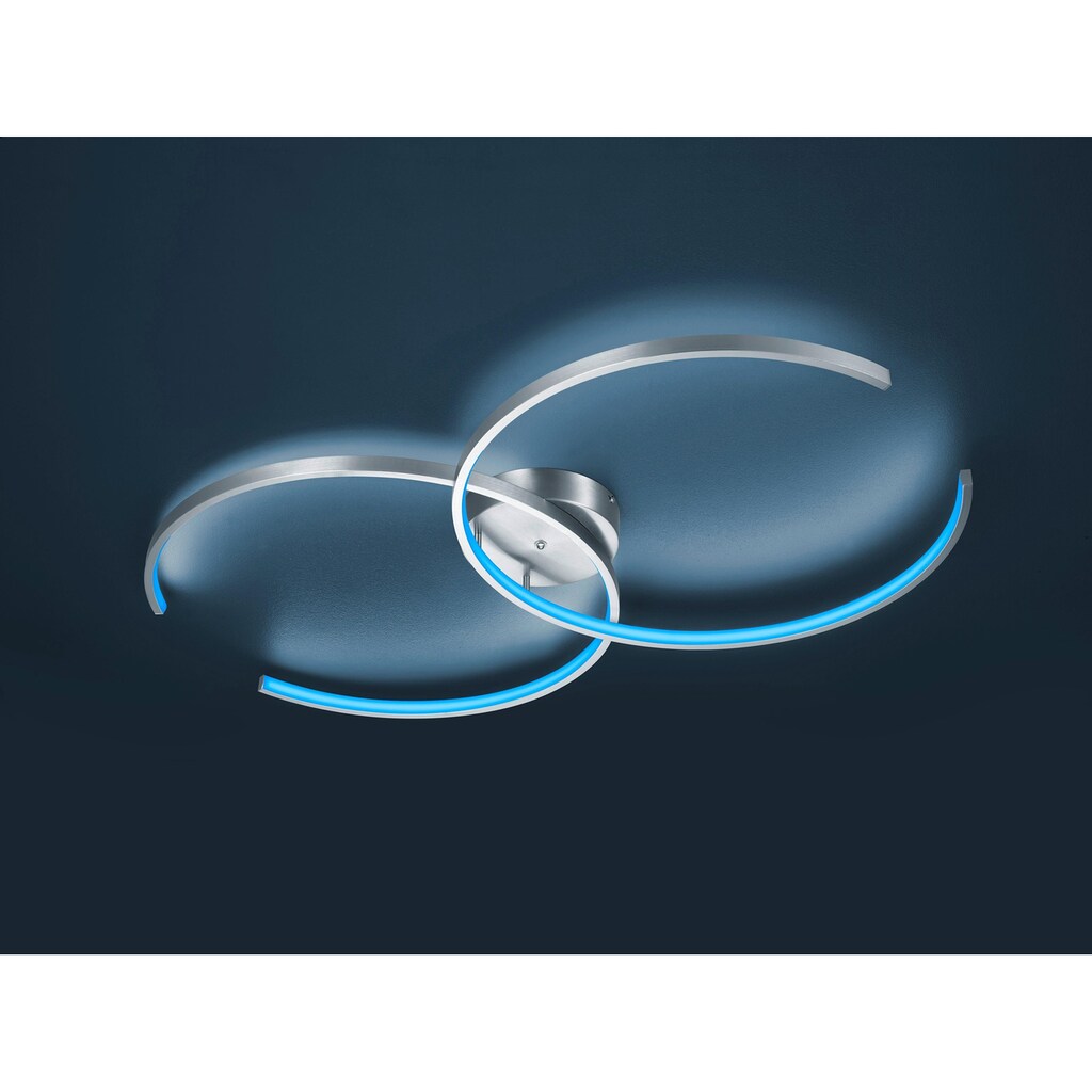 TRIO Leuchten LED Deckenleuchte »CITIZEN«, 2 flammig-flammig, WiZ Smarthome Deckenleuchte App Steuerung
