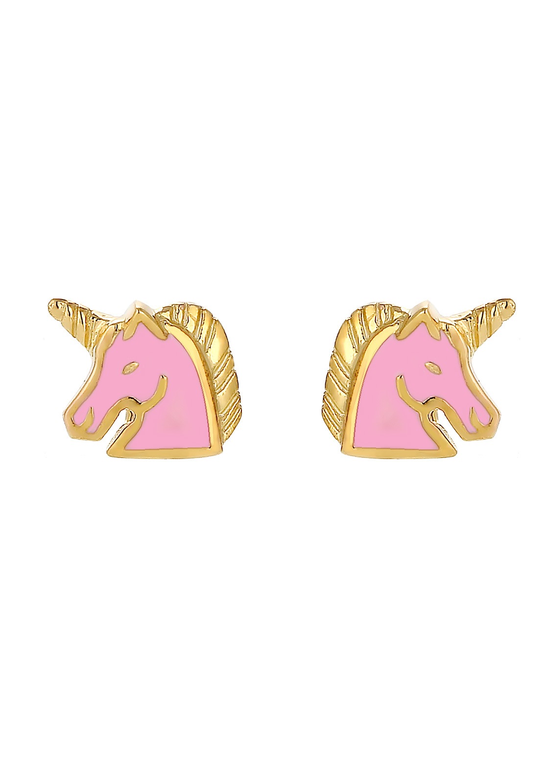 Elli Paar Ohrstecker »Ohrringe Ohrring Kinder Einhorn 925 Sterling Silber vergoldet«