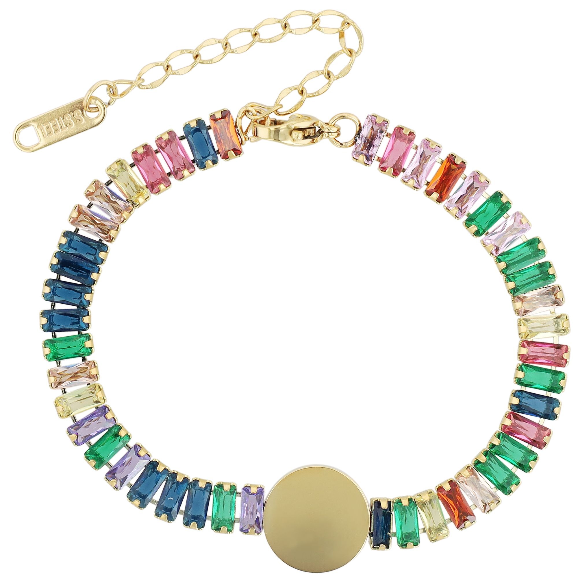 Adelia´s Armband »Damen Armband aus Edelstahl mit Zirkonia 16,5 cm«