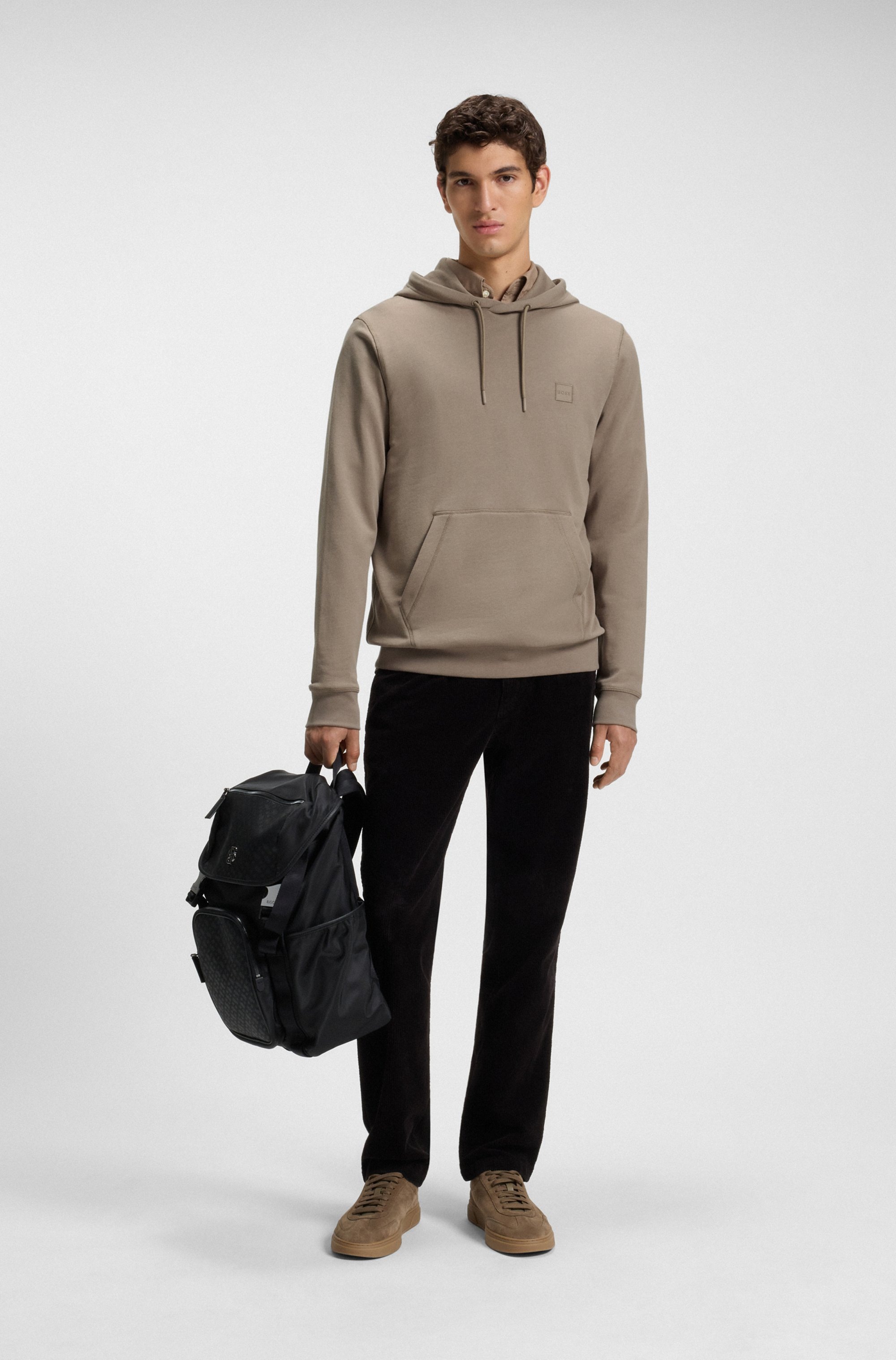 BOSS ORANGE Kapuzensweatshirt »Wetalk«, mit gesticktem BOSS Markenlabel