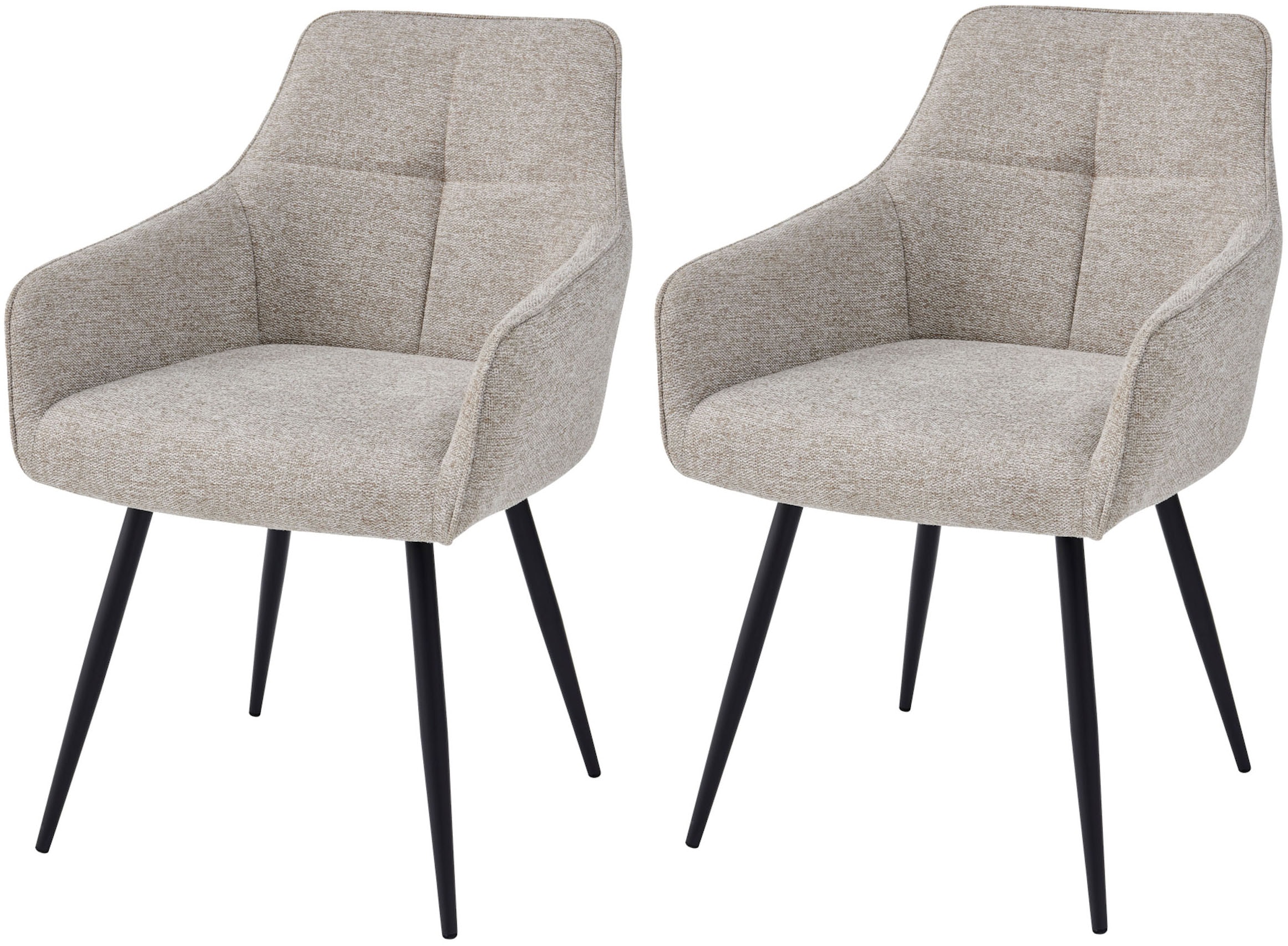 HELA Armlehnstuhl »VERONA« (Set) 2 Stk.Sessel, Federkorb, Rundrohrgestell, 4-Fuß, gepolstert, Armlehnen