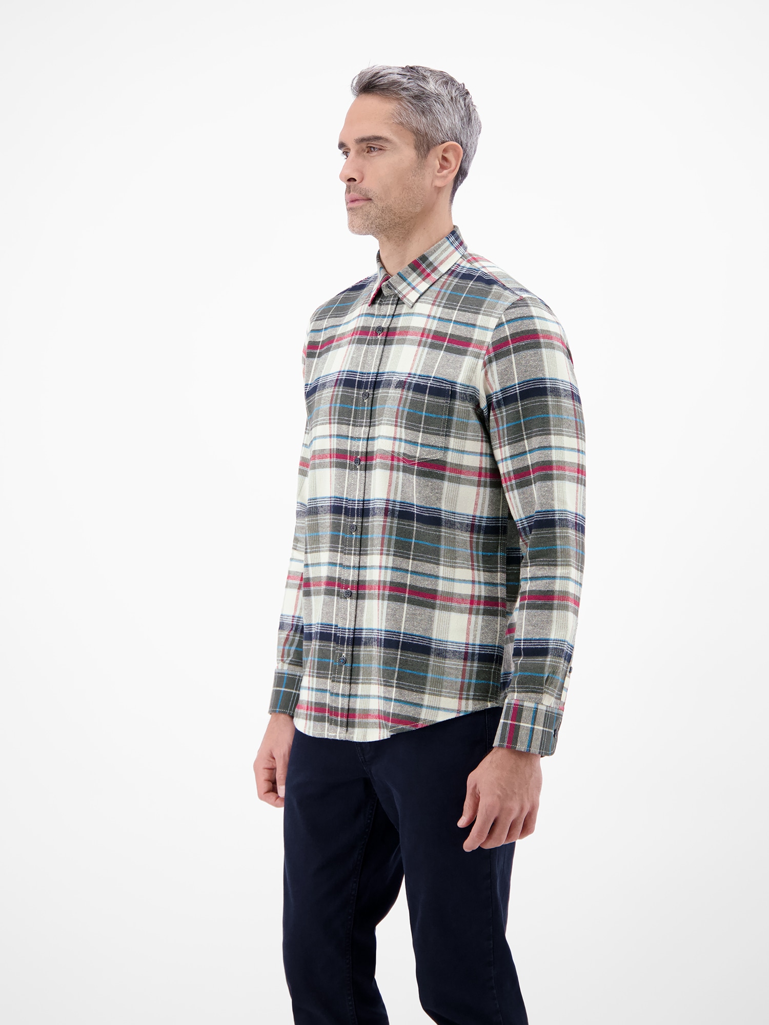 LERROS Karohemd »Karo Flannelhemd - weich und stylisch«