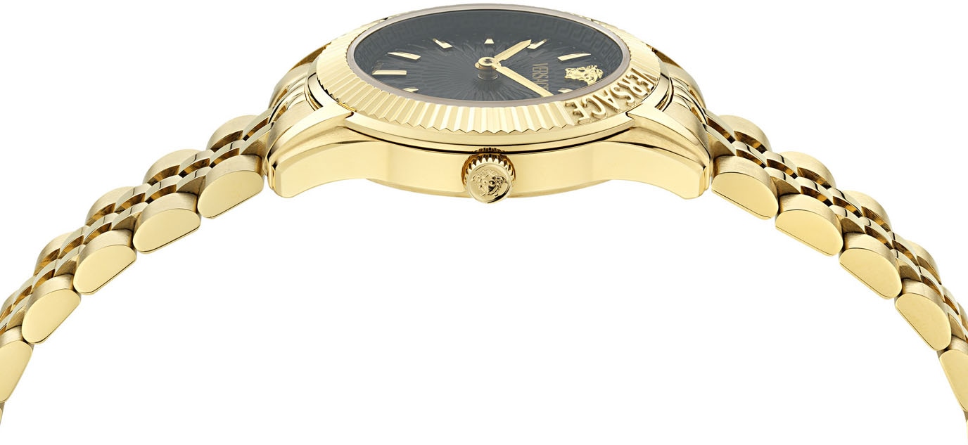 Versace Quarzuhr »GRECA TIME LADY«, Armbanduhr, Damenuhr, Saphirglas, Swiss Made, analog