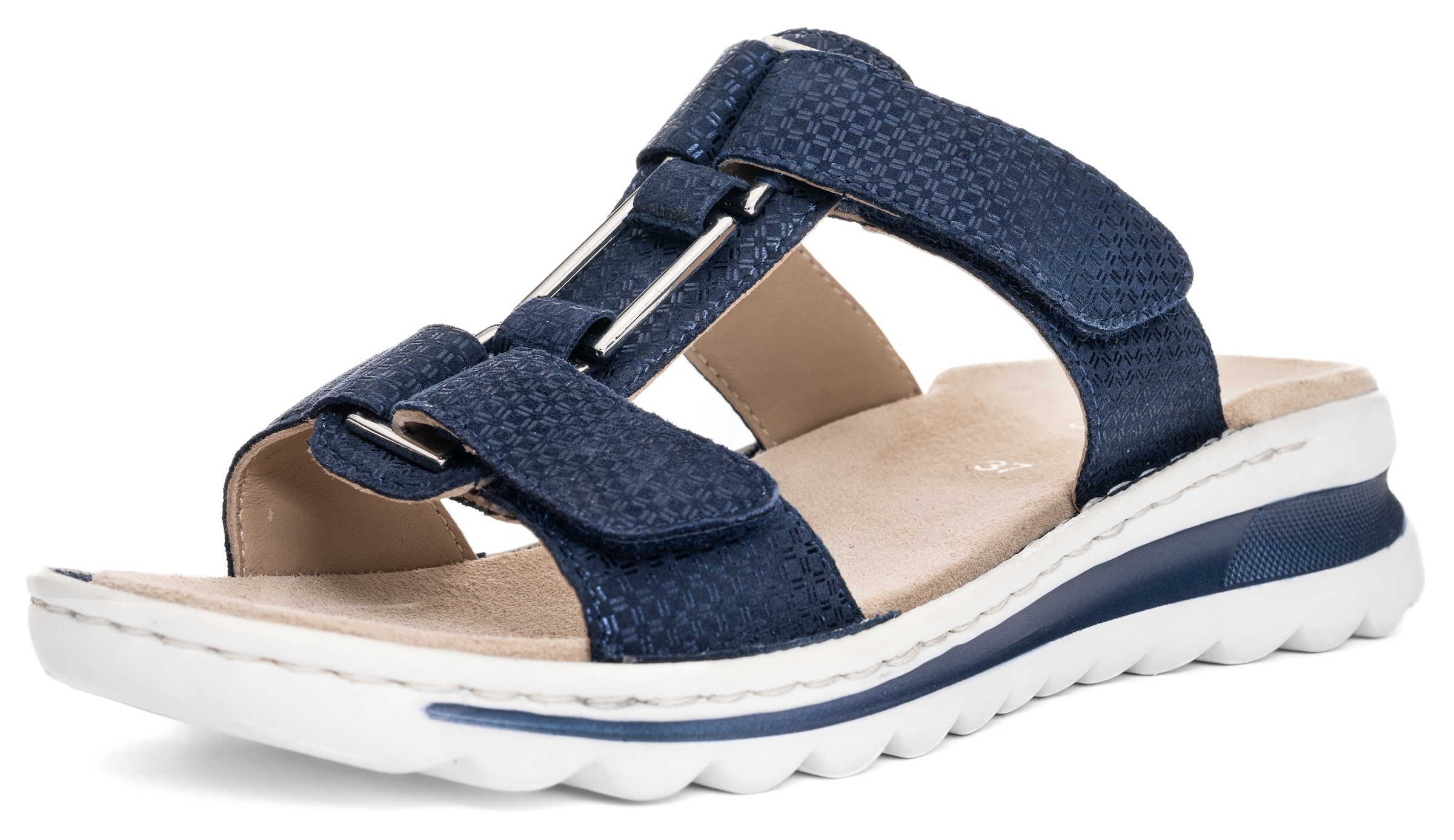 Ara Pantolette »TAMPA«, Keilabsatz, Sommerschuh, Schlappen mit Schmuckelement, G-Weite