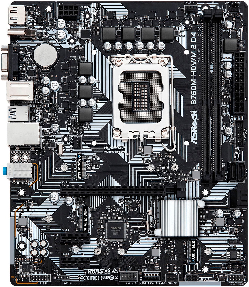 Asrock Mainboard »B760M-HDV/M.2 D4«