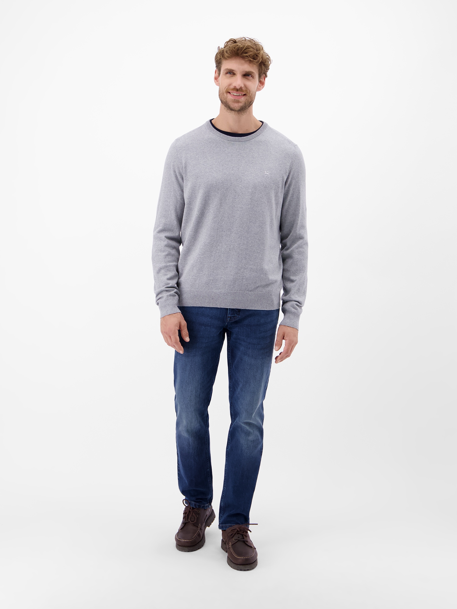 LERROS Strickpullover »LERROS Herren Basic Strickpullover«