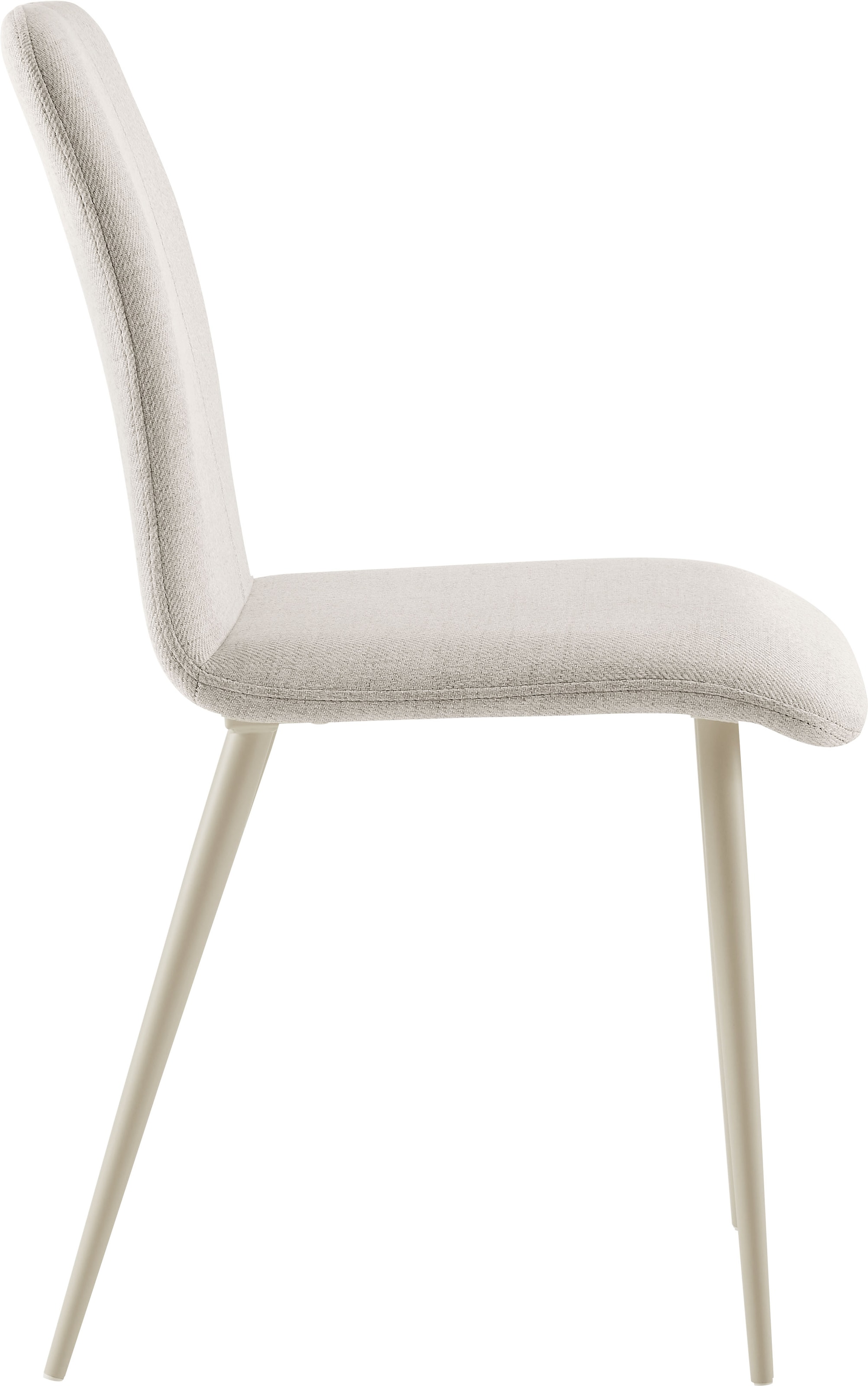 OTTO home Essgruppe »Kryce« Set, 120 cm Esstisch + 4 Stühle, 5 Stk. tlg. Strukturstoff, robustem Metallgestell, Tischplatte aus Sinterstein