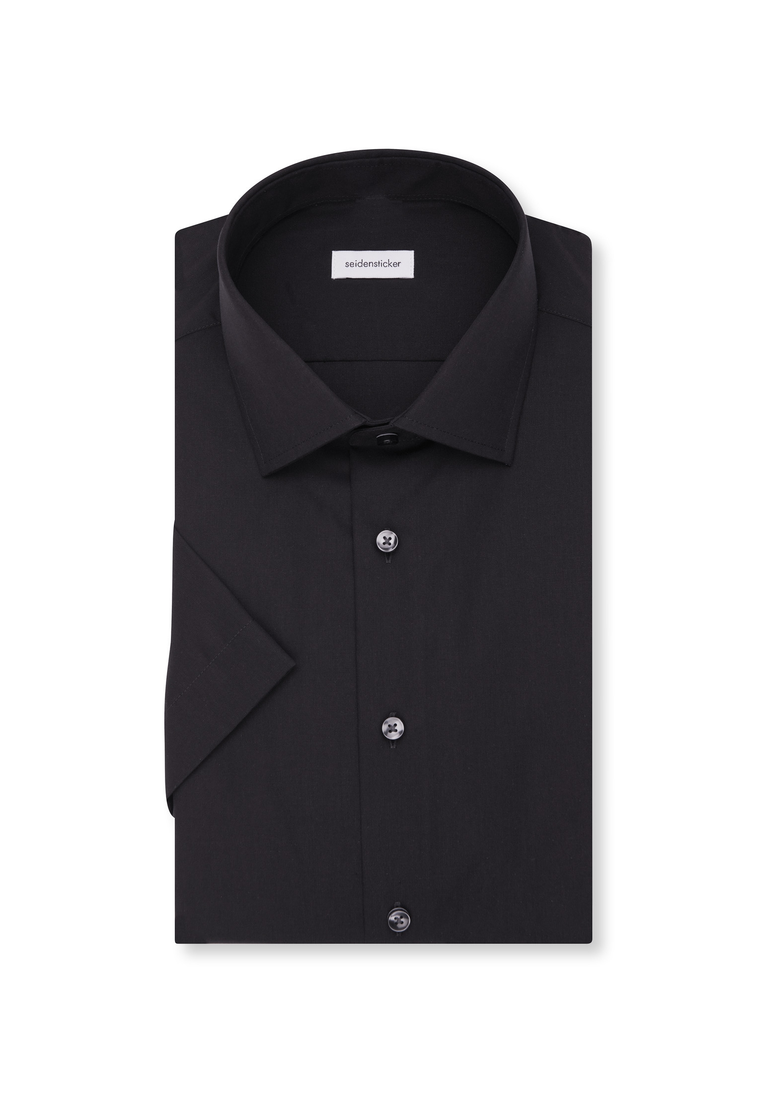 seidensticker Businesshemd »Schwarze Rose« Shaped 1/2 Kentkragen Uni