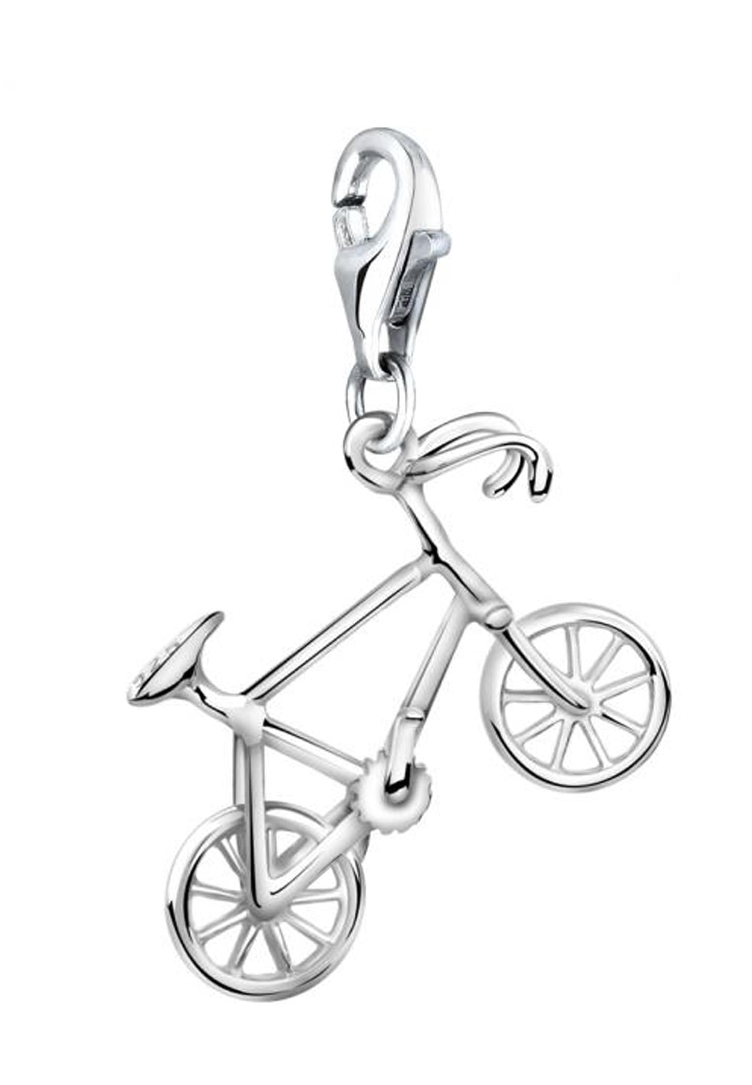 Nenalina Charm-Einhänger »Charm Fahrrad Bike Anhänger Kettenanhänger 925 Silber«
