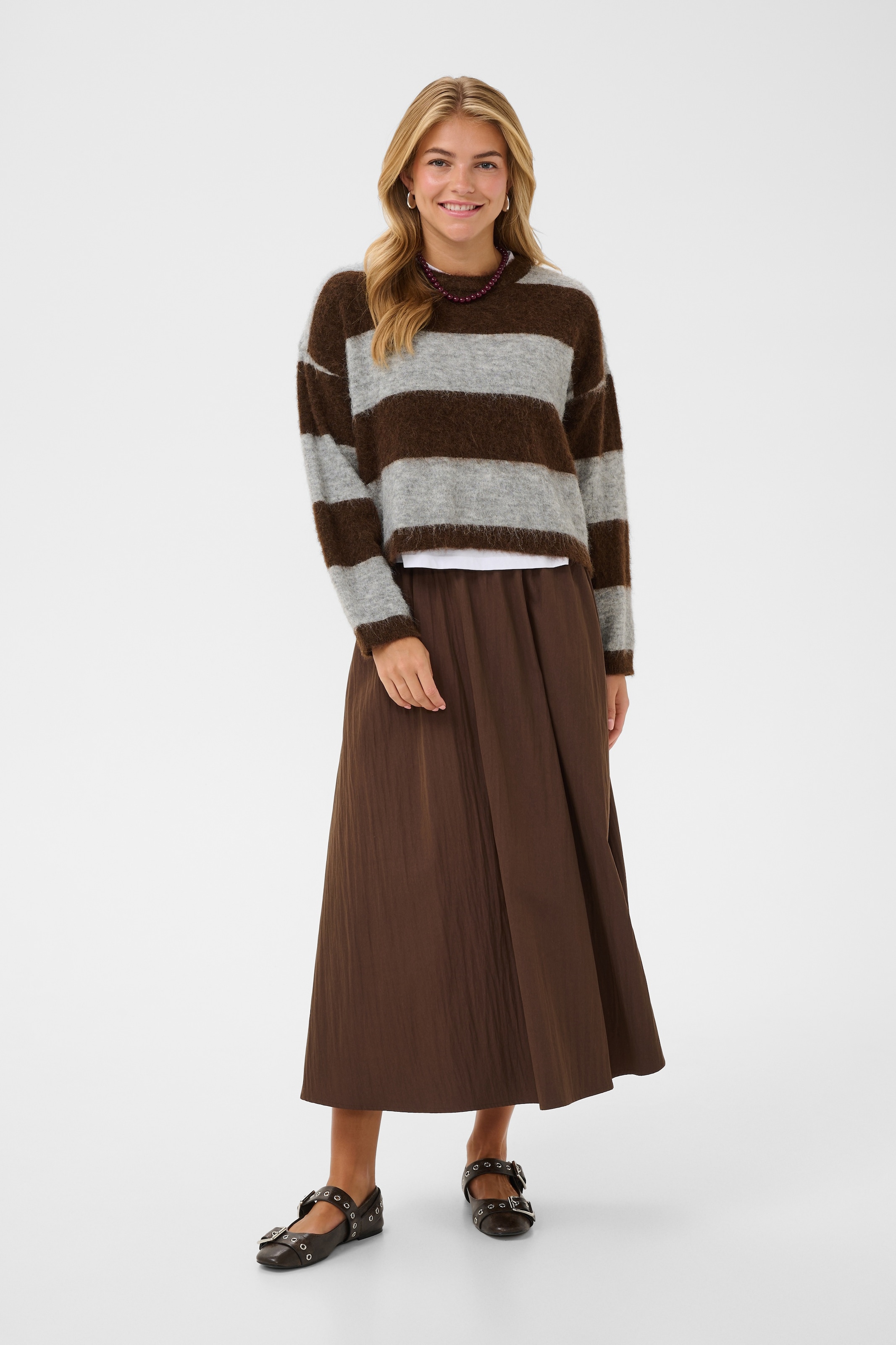 Saint Tropez Strickpullover »TayzieSZ Pullover« Materialmix, Oversize fit