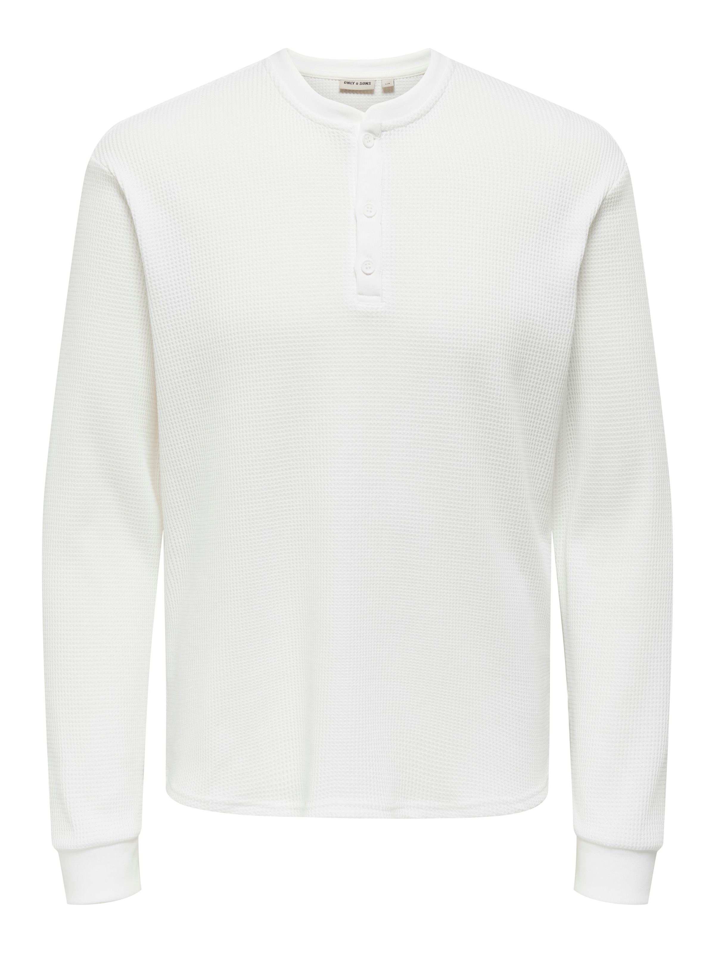 ONLY & SONS Langarmshirt »ONSTOBIE REG LS HENLEY TEE NOOS« Baumwollmischung, regular fit