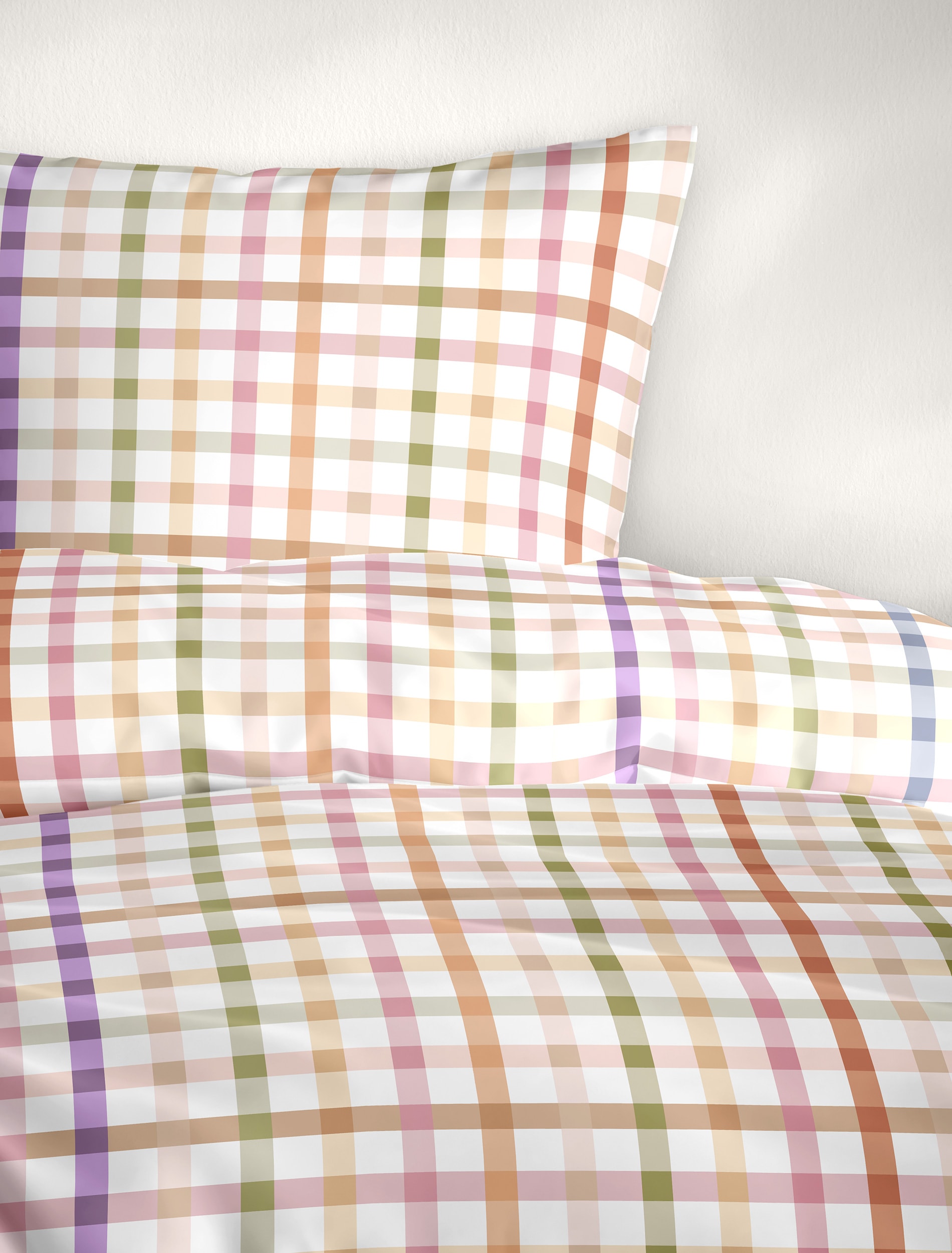 BIERBAUM Bettwäsche »Bettwäsche 5331« 2 Mako-Satin, 100  % Baumwolle, pflegeleicht, seidig glänzend