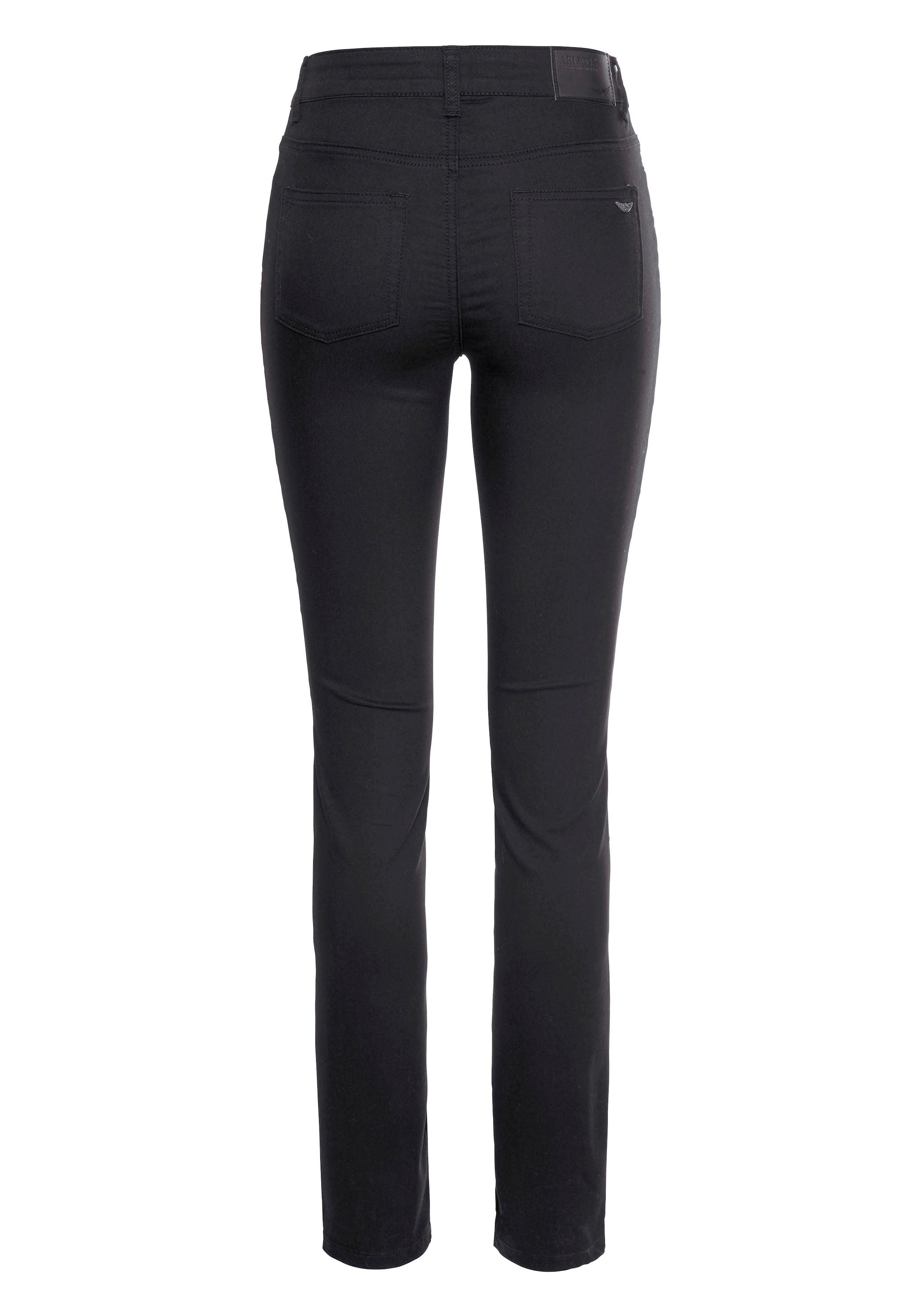 Arizona Slim-fit-Jeans »Shaping«, enge Passform, Röhrenjeans, Used-Look-Waschung, hohe Leibhöhe