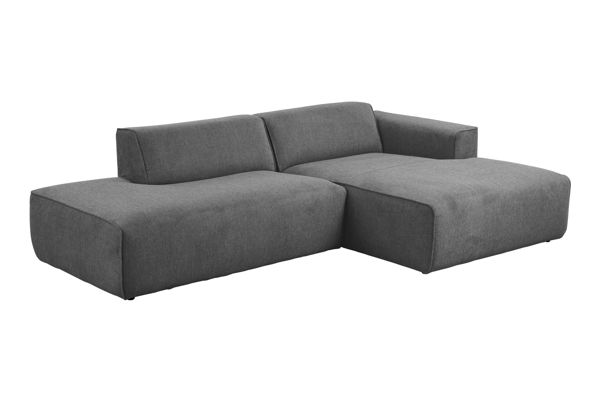 andas Ecksofa »Noord mit Kedernaht, Breite 227 cm«, mit Kedernaht, Breite 227 cm, Cord, Struktur, Webstoff