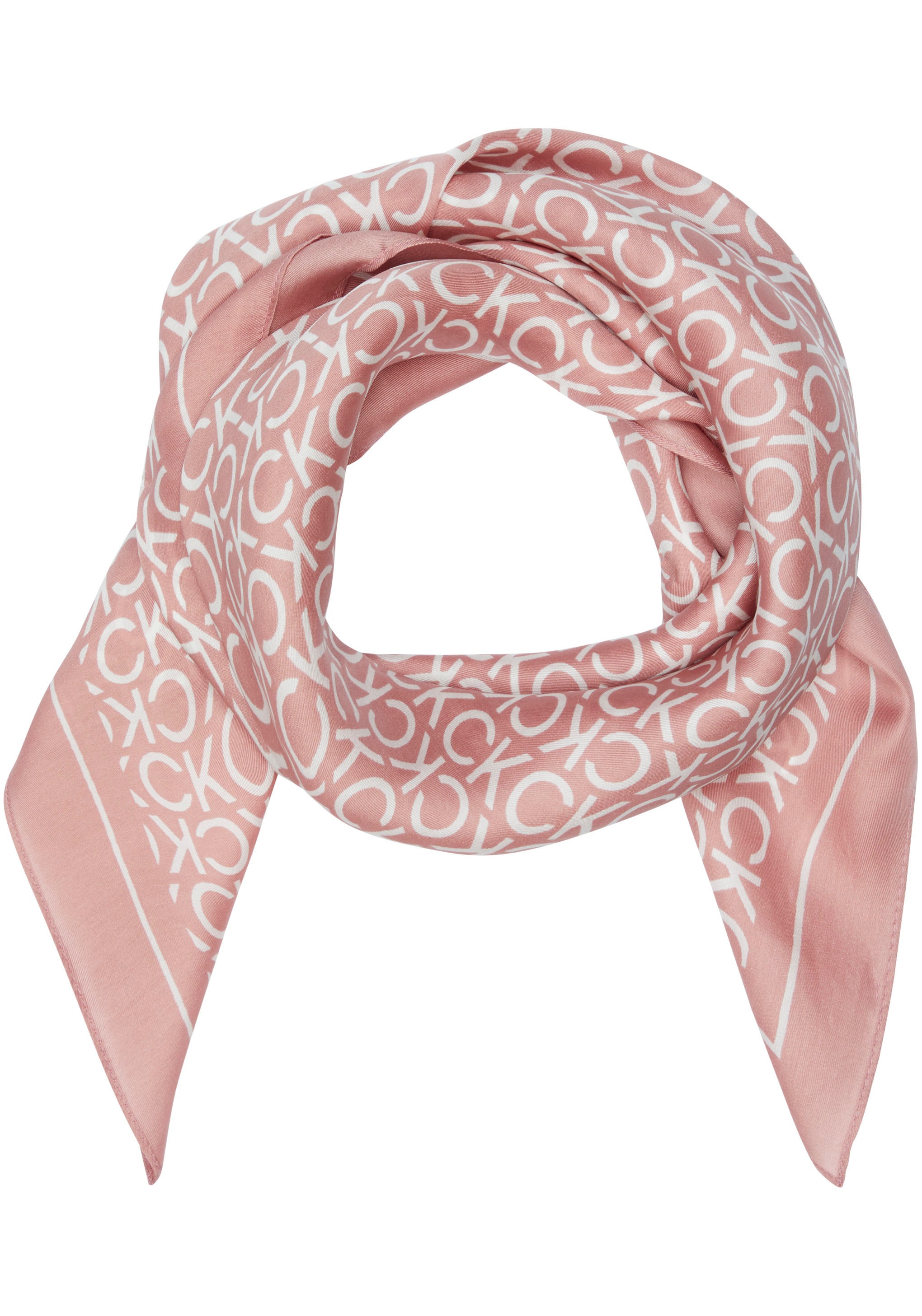 Calvin Klein Seidentuch »SILK MONOGRAM BANDANA 70X70«