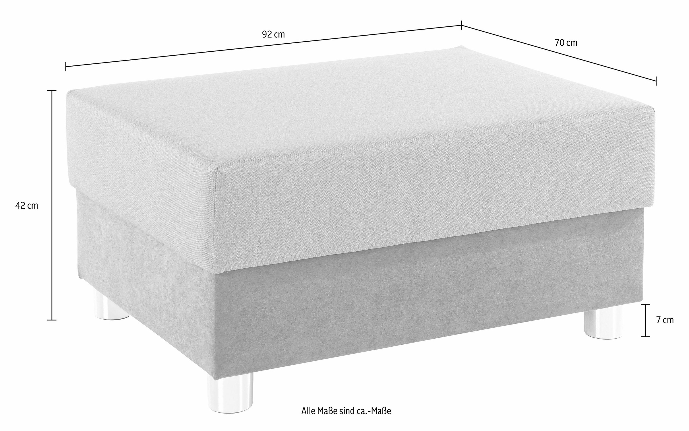 COLLECTION AB Hocker »Paris«, mit Federkern