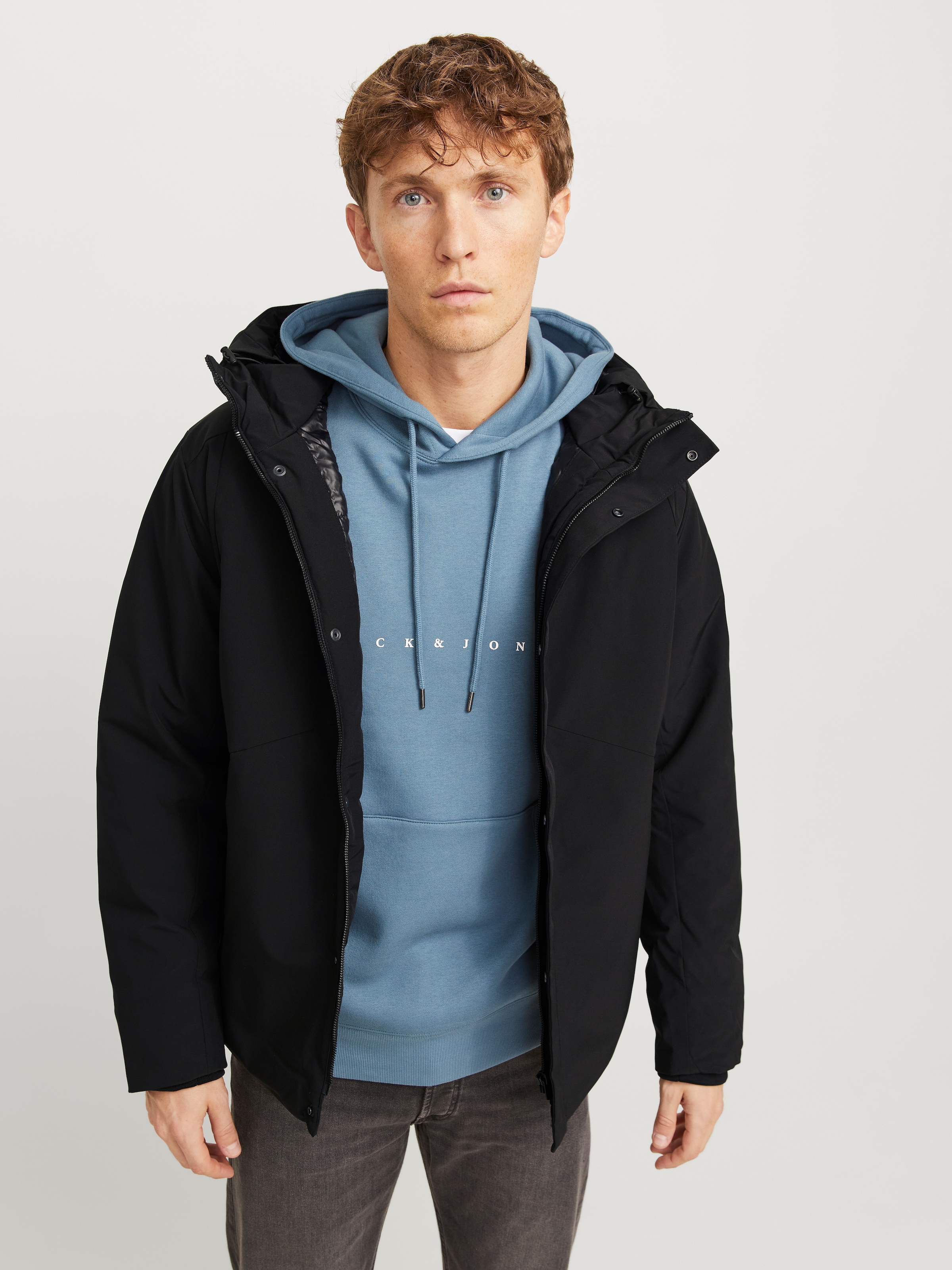 Jack & Jones Kurzjacke »JJEKEEN JACKET SN«, mit Kapuze