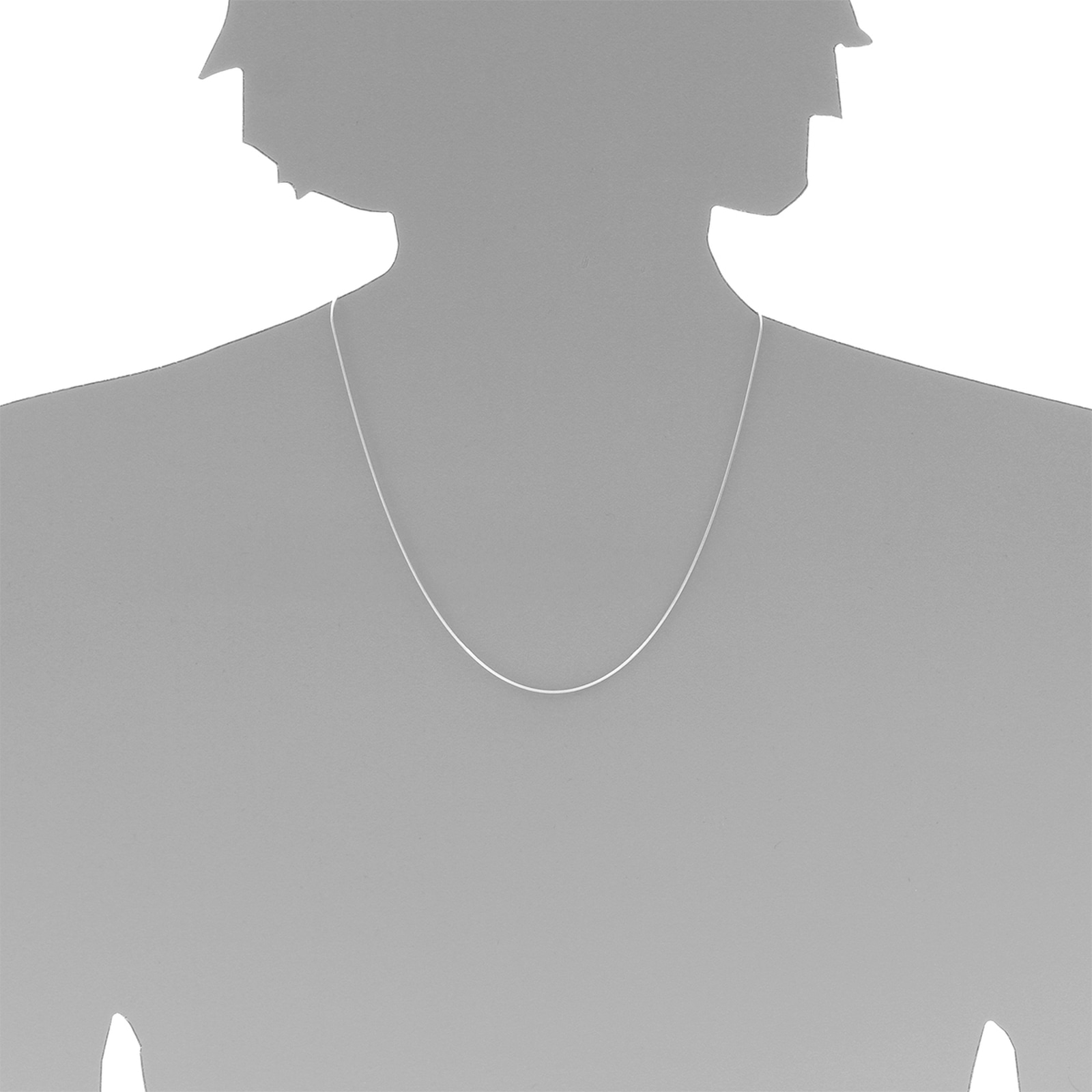 OSTSEE-SCHMUCK Silberkette »- Schlange 0,8 mm - Silber 925/000 -,«