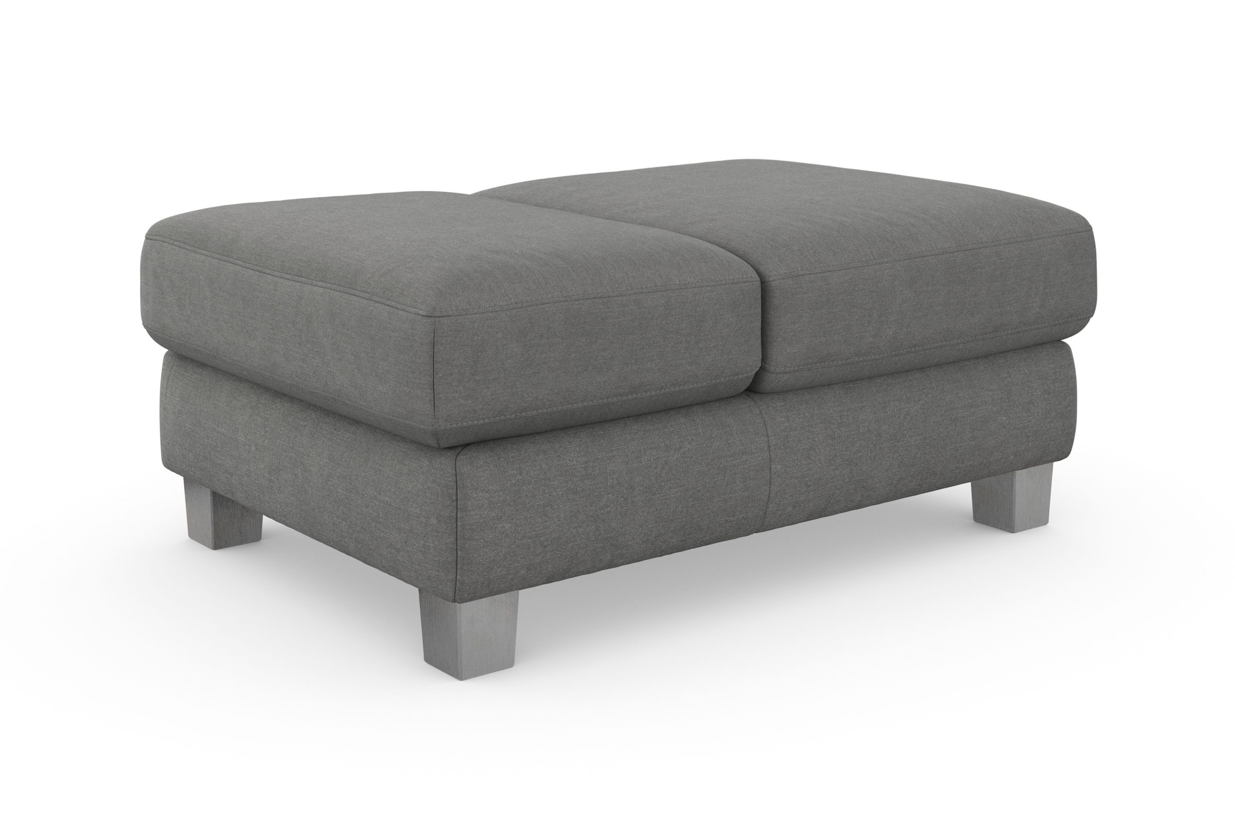 sit&more Polsterhocker »Dundee«, mit Klappfunktion, Federkern und hochwertigen Edelstahlfüßen