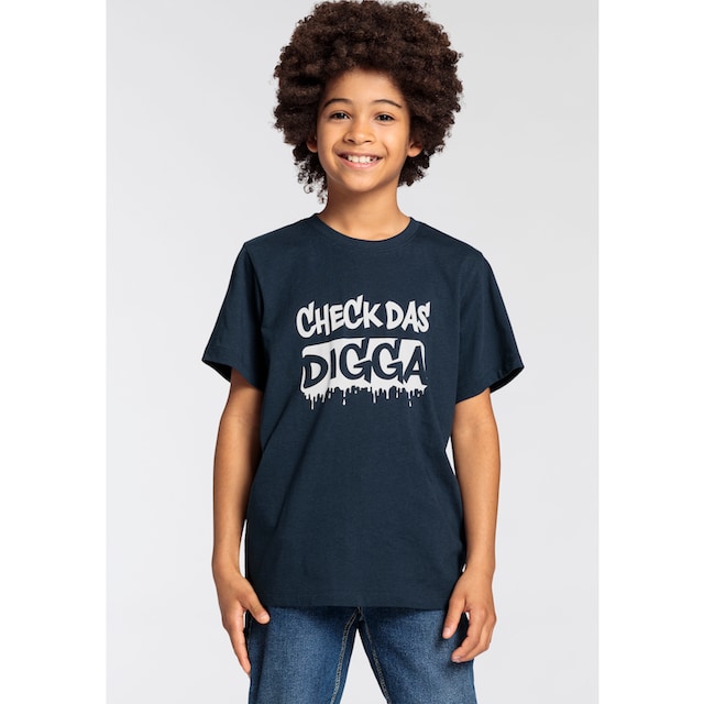KIDSWORLD T-Shirt »CHECK DAS DIGGA«, Sprücheshirt für Jungen bestellen bei  OTTO