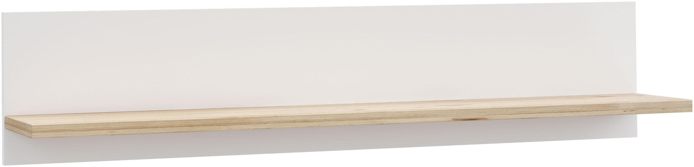 FORTE Wandboard »Vankka Regal Wandmontage«, (B/H/T 120/25,6/21,9 cm), Wandregal, zweifarbiges Dekor, einfache Montage