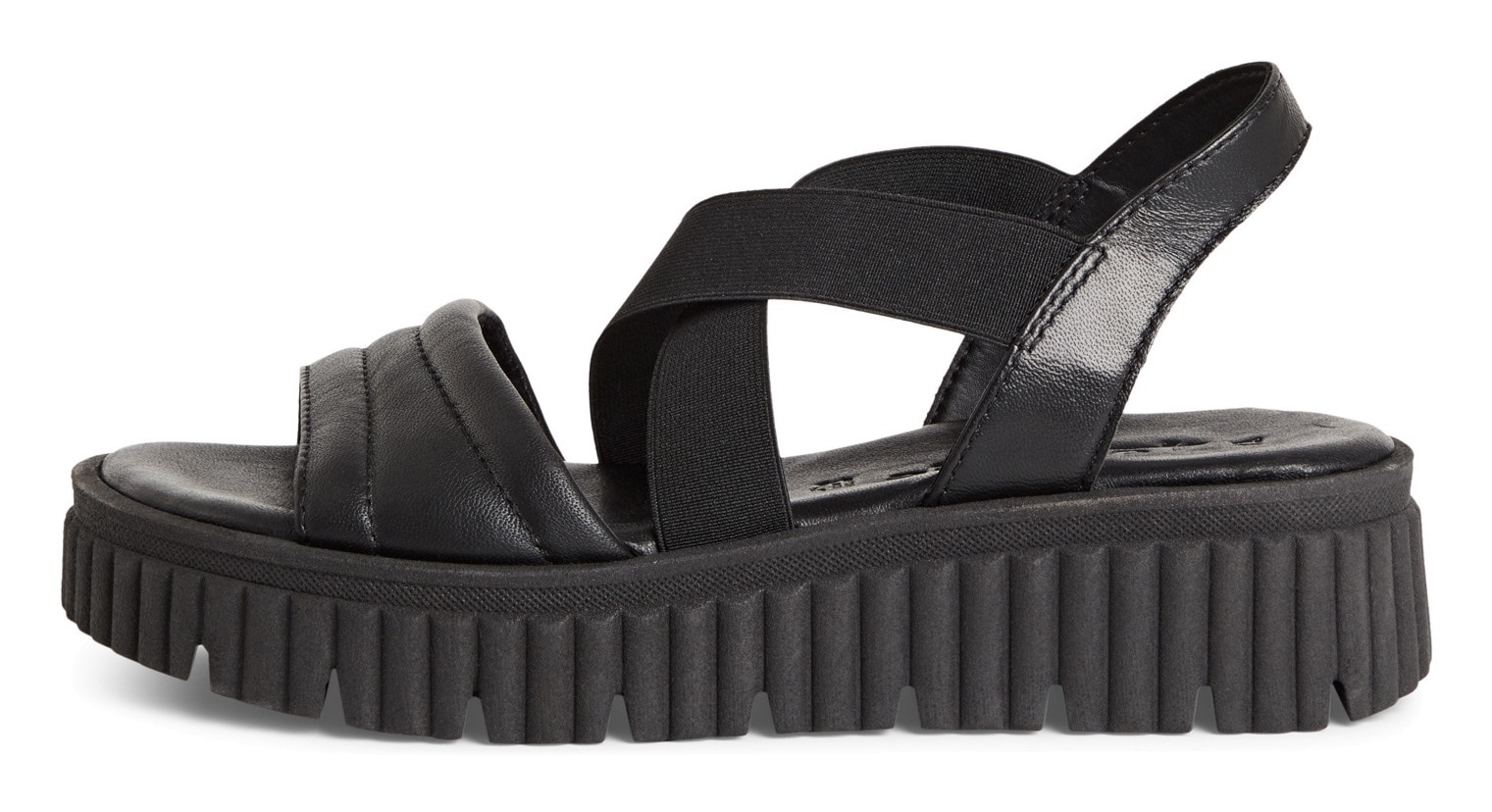 Tamaris Keilsandalette, Plateau, Riemchensandale, Sommerschuh mit Kreuzbandage