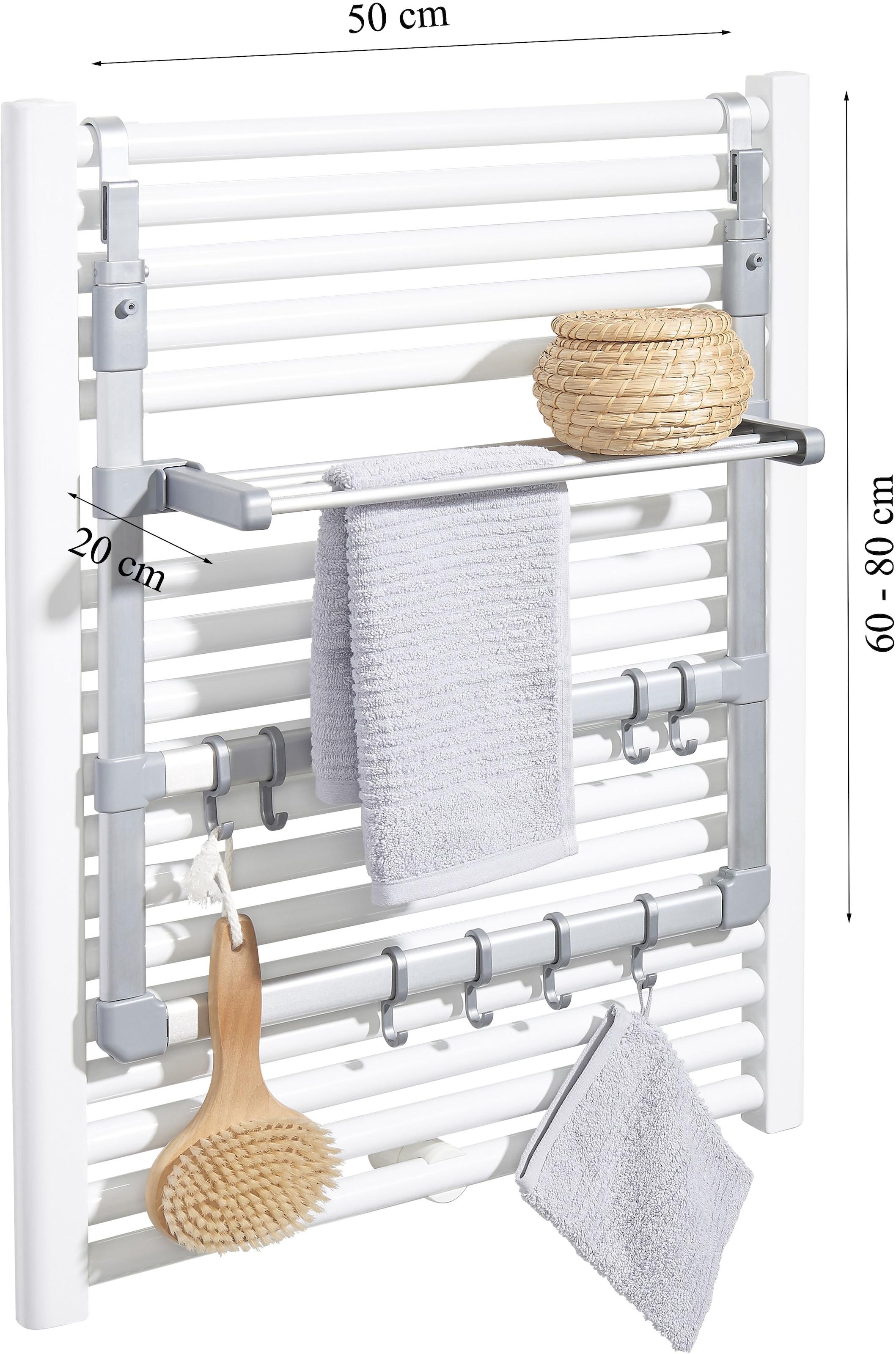 Ruco Heizkörper-Wäschetrockner »für Rundheizköper« Heizkörper-Regal, Rostfrei, Made in Germany