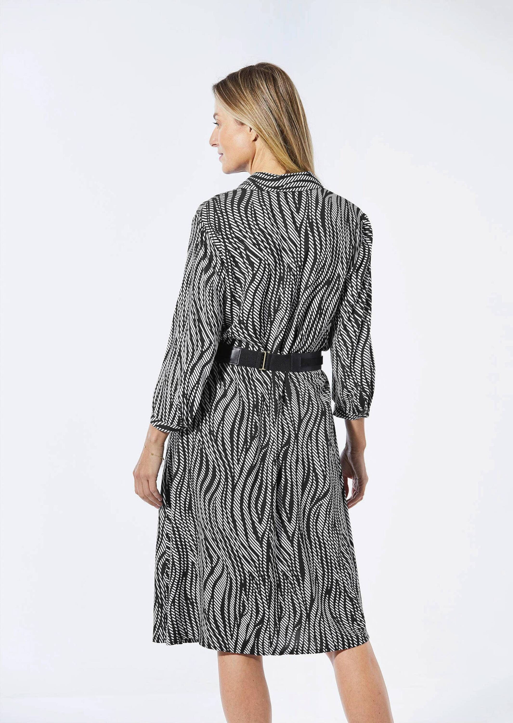 GOLDNER Sommerkleid »Kurzgröße Blusenkleid mit Hemdkragen«