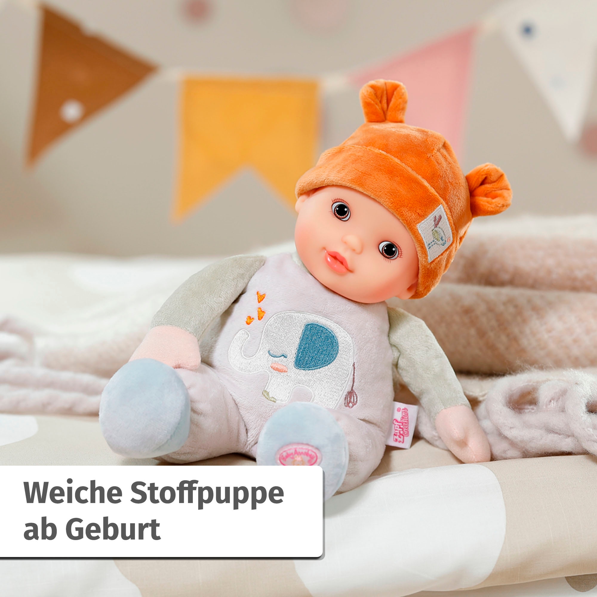 Baby Annabell Babypuppe »for babies, Sweetie Sand, 30 cm«, mit Rassel im Inneren