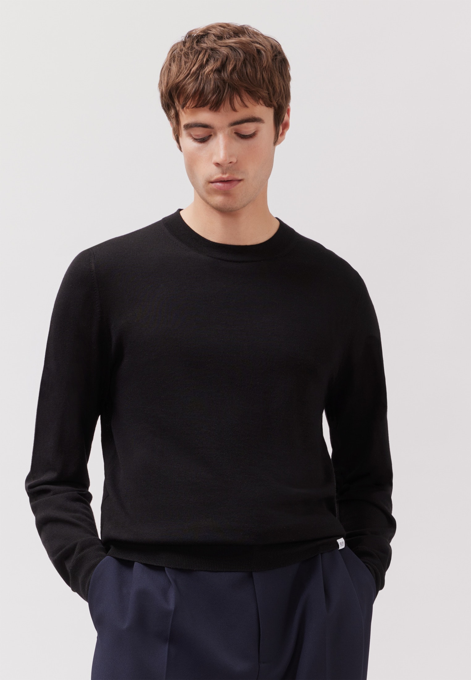 studio seidensticker Strickpullover, 1/1 Rundhals