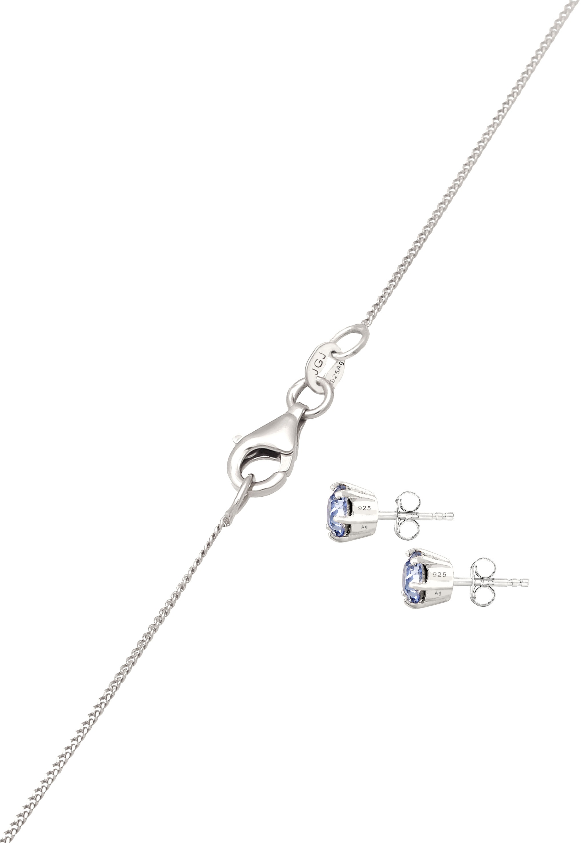 Elli Ohrring und Ketten Set »Schmuckset 925 Sterling Silber, mit Kristallen von Swarovski®« ()