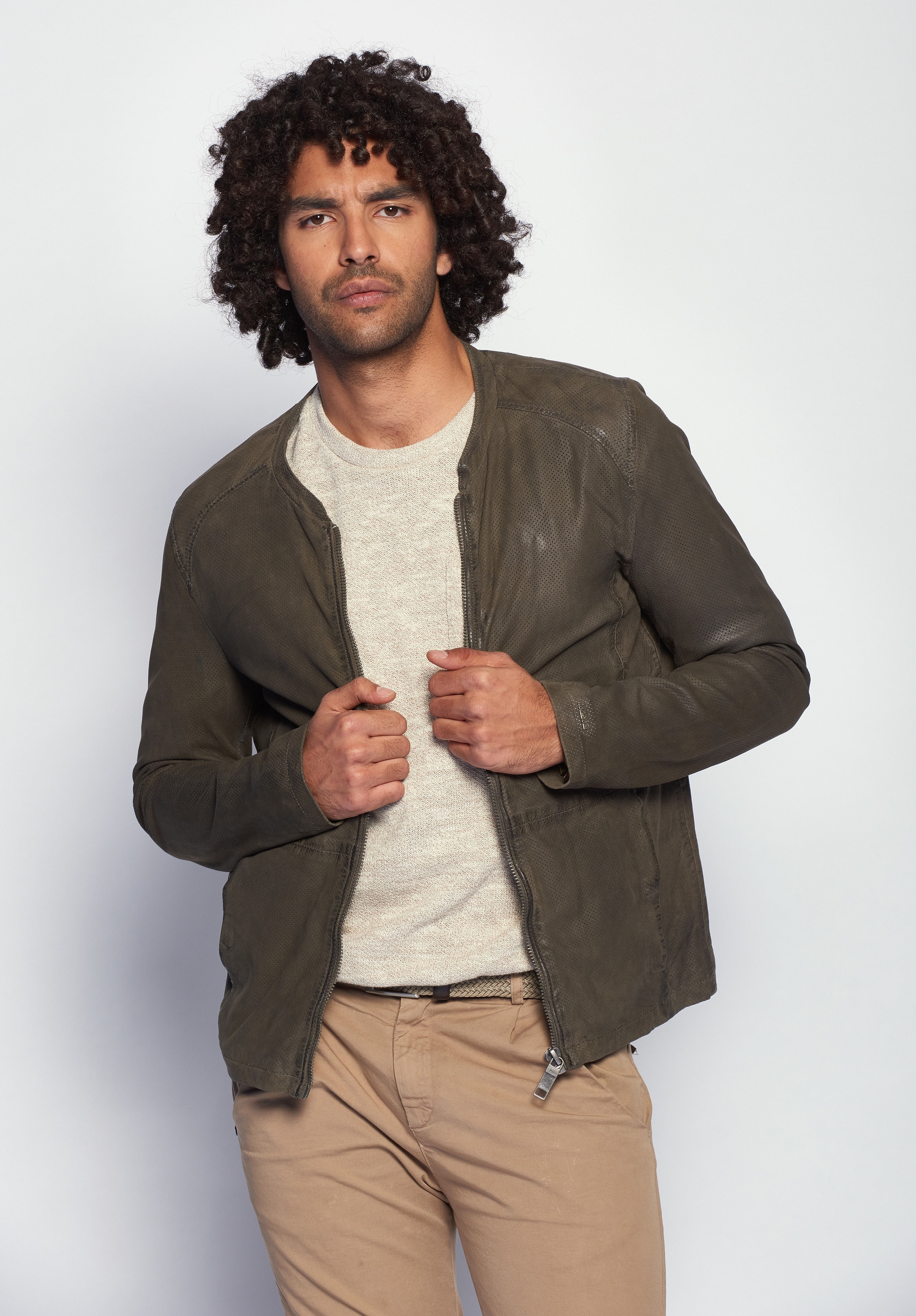 Maze Lederjacke »Lederjacke Dobson«
