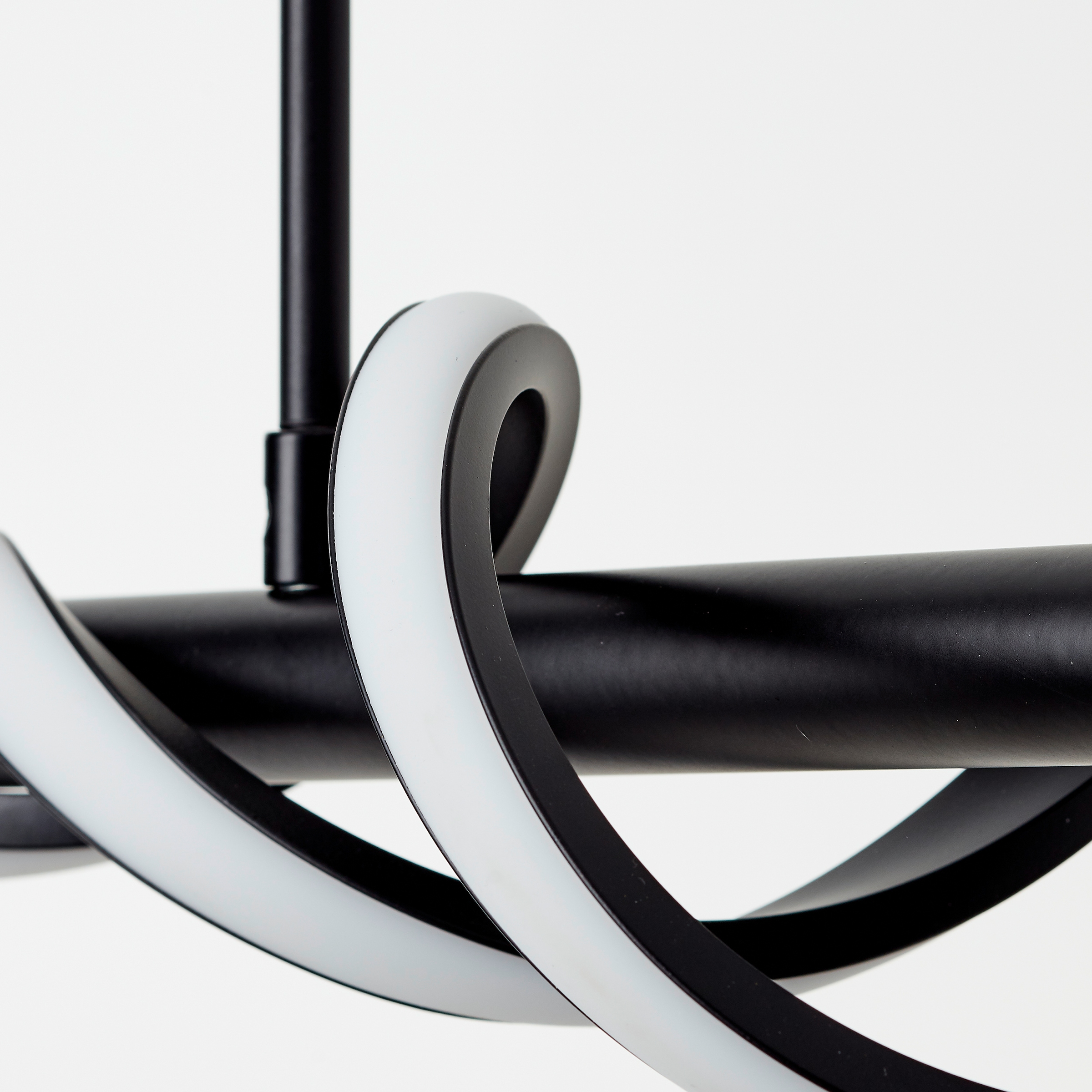 Brilliant LED Pendelleuchte »Amalie«, Höhe 150 cm, Breite 76 cm, 2100lm, kürzbar, Metall/Kunststoff, schwarz