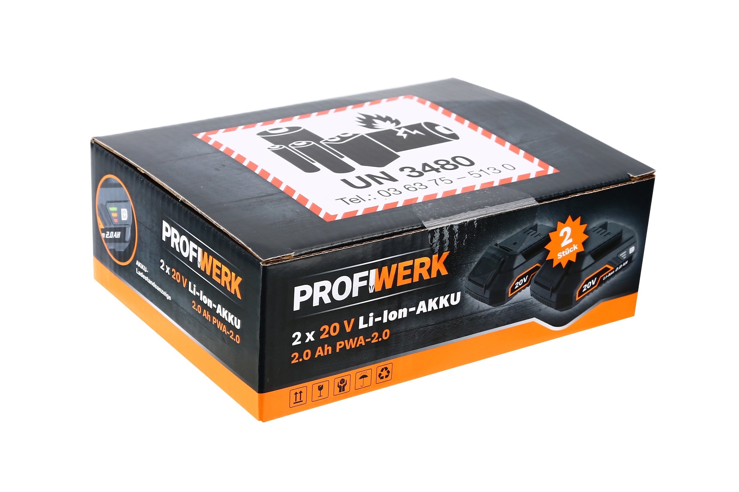 Profiwerk Akkupacks »Akku-Pack 20V, 2x 2.0Ah PWA-2.0x2«