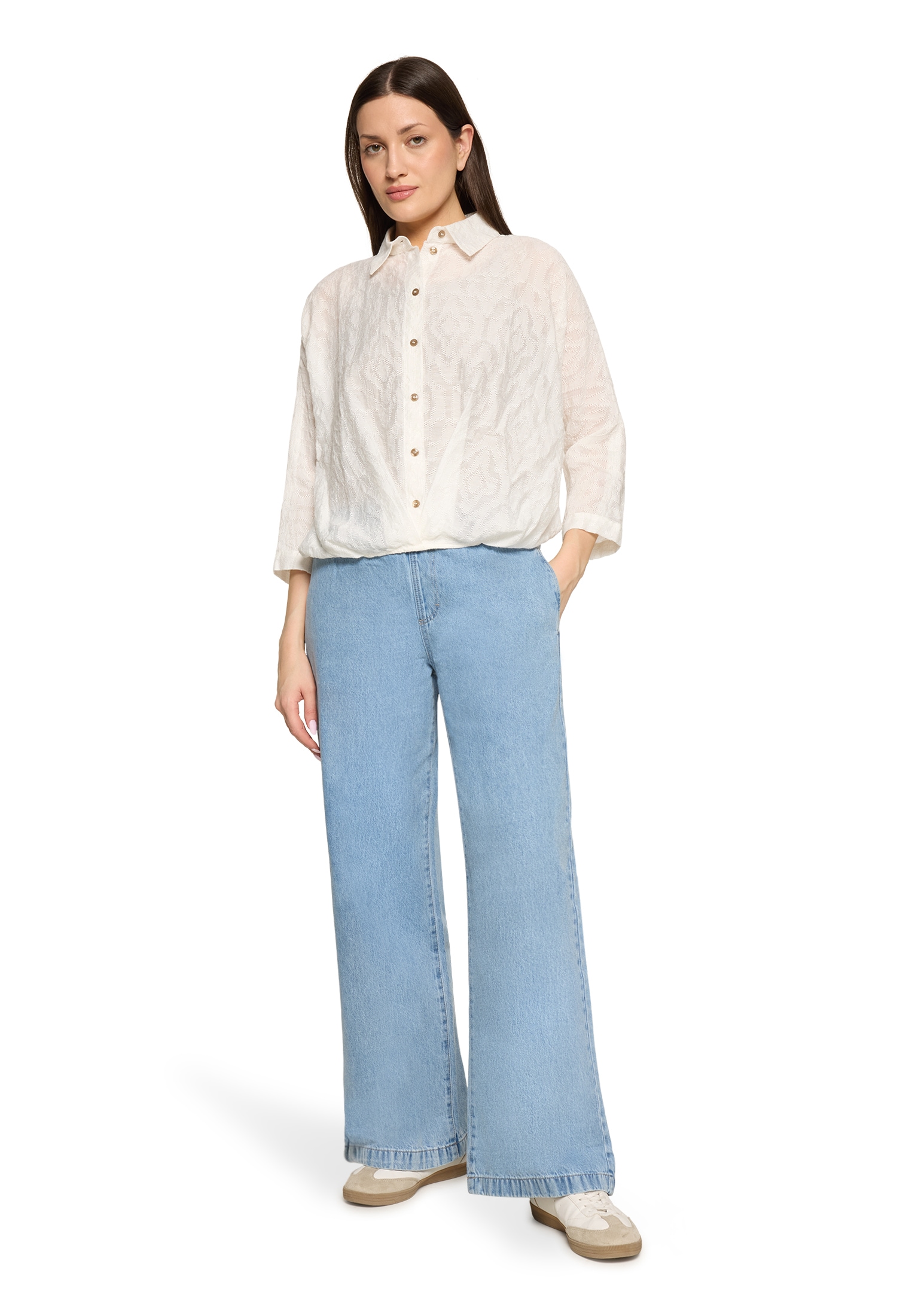 Cartoon Klassische Bluse »Oversize-Bluse mit Kragen«