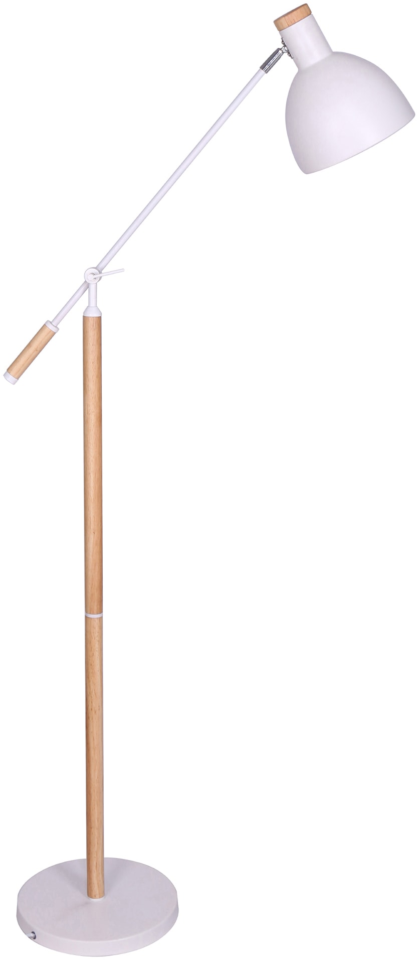 SalesFever Stehlampe »Matilda«, 1 flammig-flammig, Holzdekor im Scandi-Stil