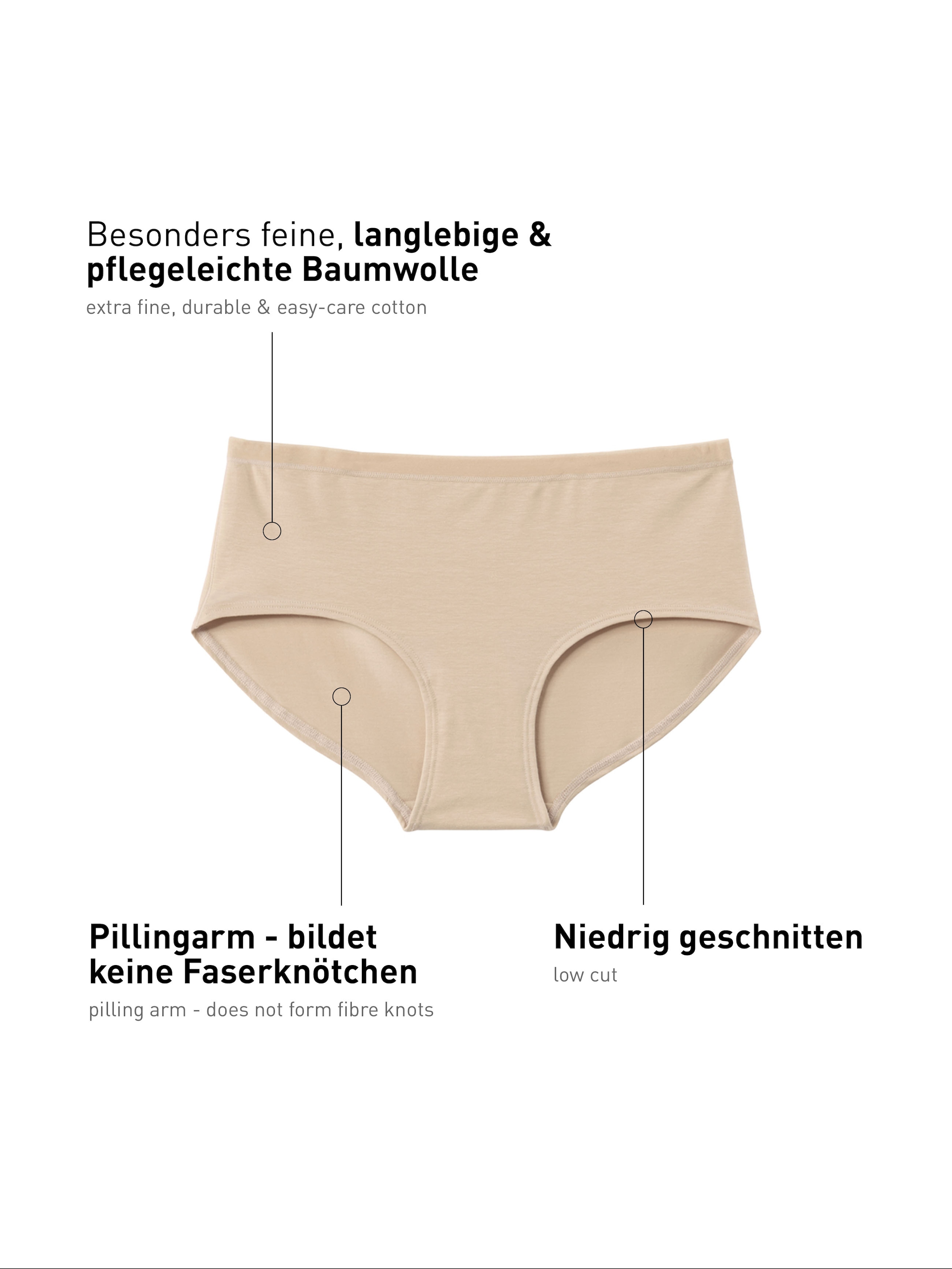 CALIDA Panty »Natural Comfort«, mit low-cut Schnitt
